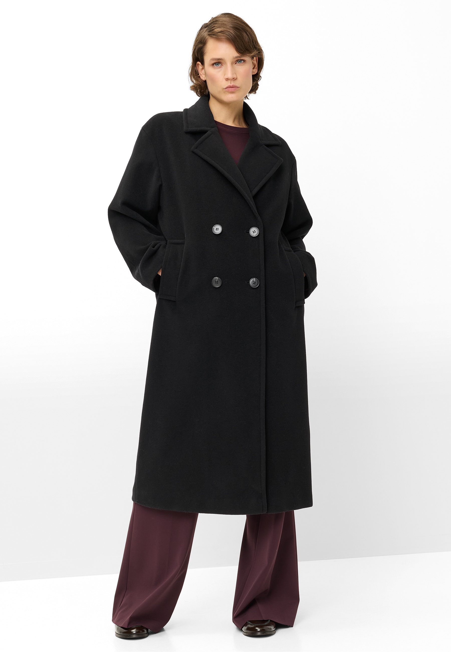 Fuchs Schmitt Wollmantel Regular Fit, Wollmischung, zweireihig