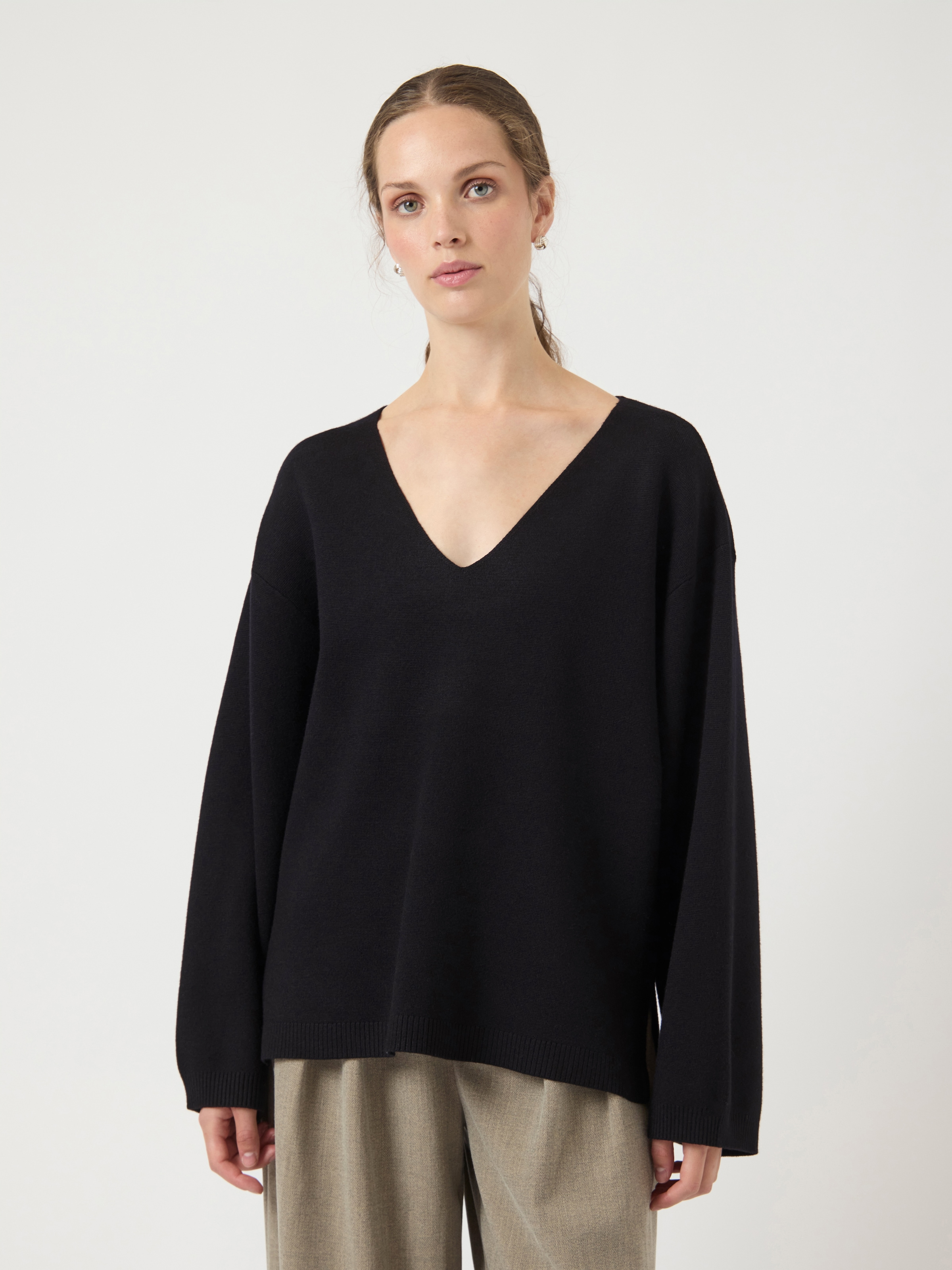 Y.A.S Strickpullover "YASELMA LS V-NECK KNIT PULLOVER S. NOOS" günstig online kaufen