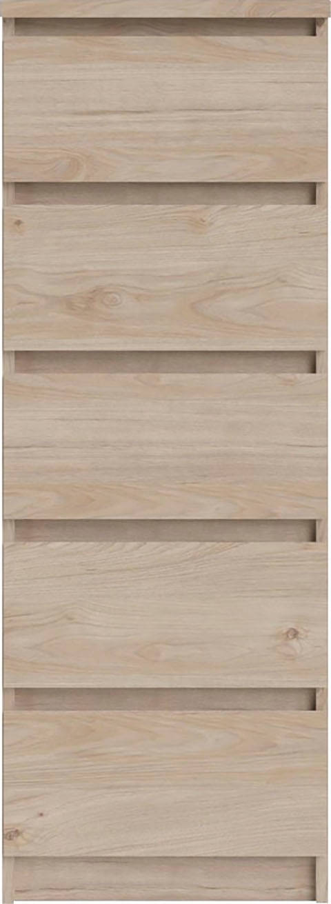 INOSIGN Highboard »Naia, Hockkommode mit 5 Schubkästen«, abgerundete Schubladenkanten auf Metallgleiter, Breite 40,4 cm