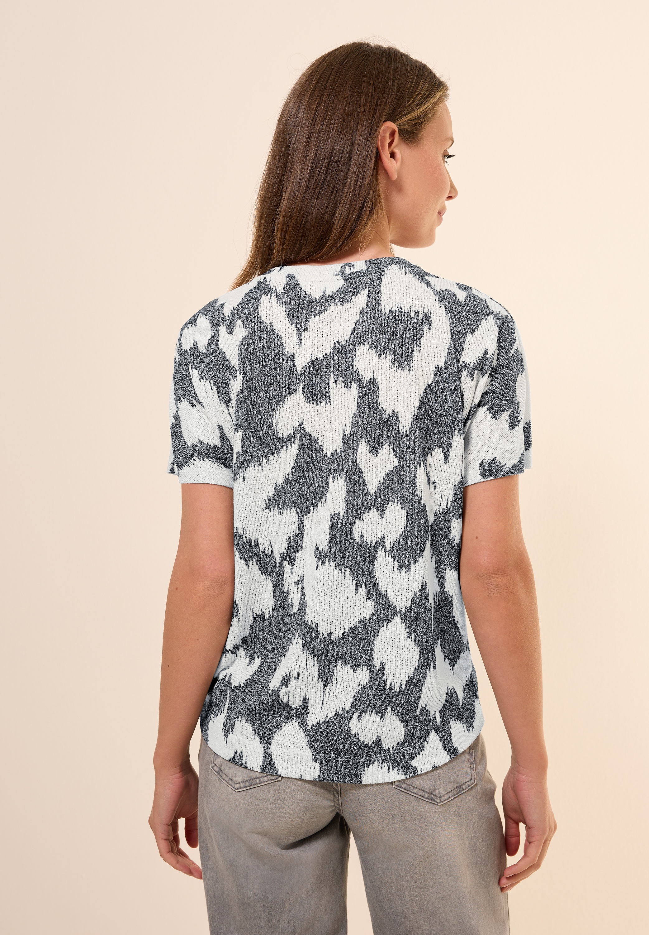 Cecil Rundhalsshirt, mit Rundhalsausschnitt günstig online kaufen