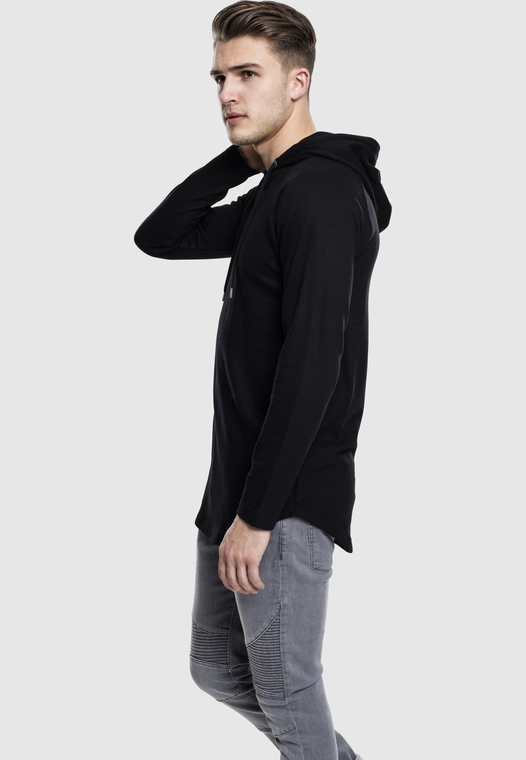 URBAN CLASSICS Hoodie »Urban Classics Herren Long Shaped Terry Hoody«, 1 Stk.
