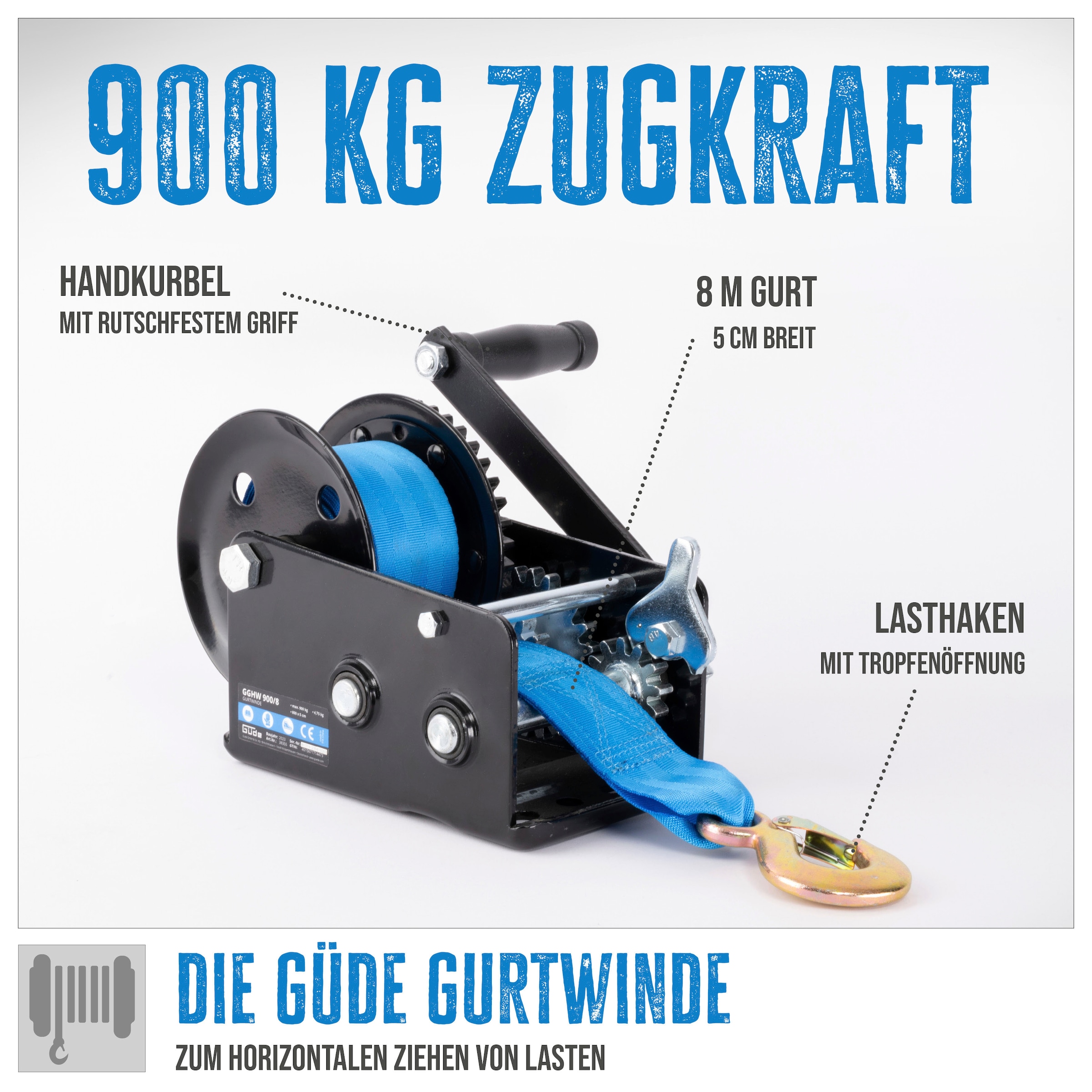 Güde Winde »Gurtwinde »GGHW 900/8««