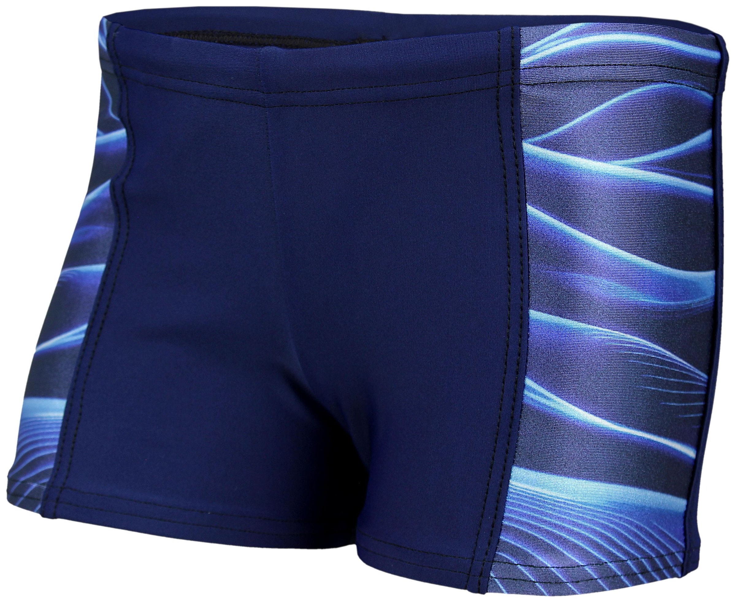 AQUARTI Badehose "Badehose Jungen Schwimmhose Kontrastfarbige Einsätze"