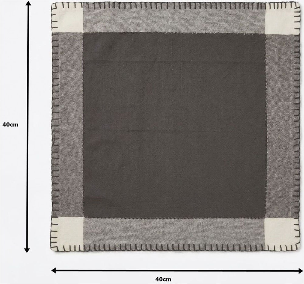 Home affaire Serviettenhalter »Serviette in grautöne 6erSet«