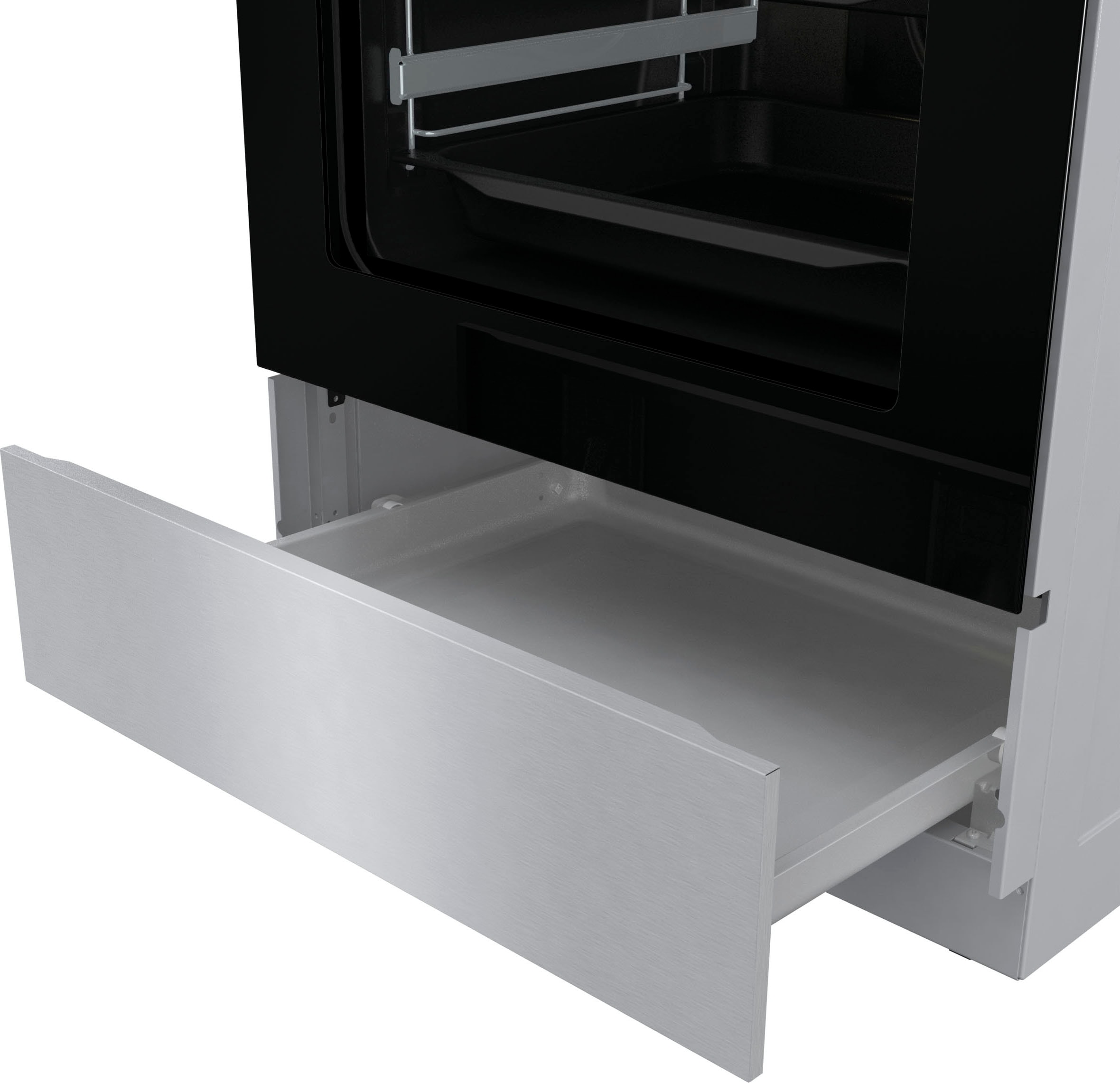 GORENJE Elektro-Standherd »GECS6C70XPA«, mit 2-fach-Teleskopauszug, Aqua Clean, Knusprig genießen – ganz ohne Extra-Kalorien - dank AirFry-Funktion