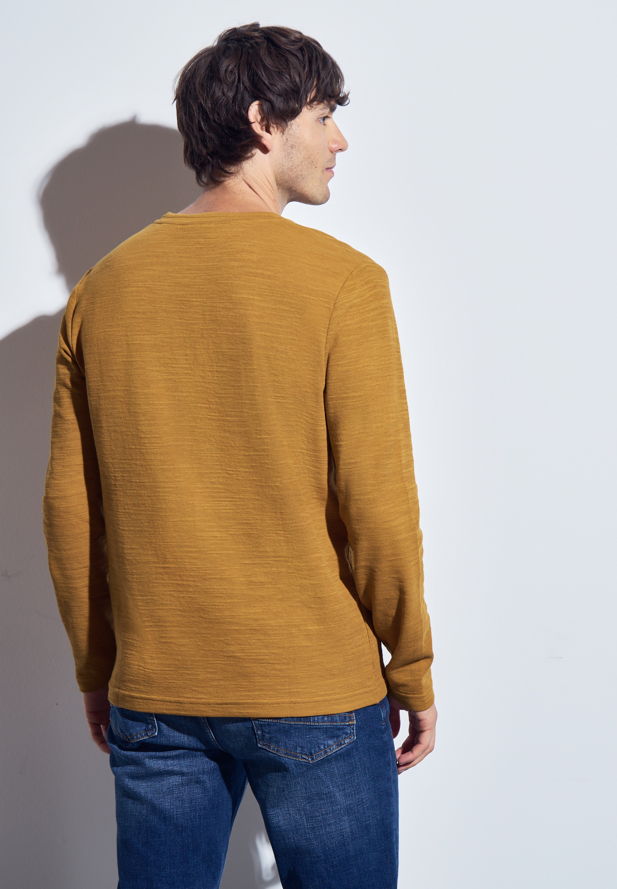 STREET ONE MEN Langarmshirt, im soften Baumwoll-Mix günstig online kaufen