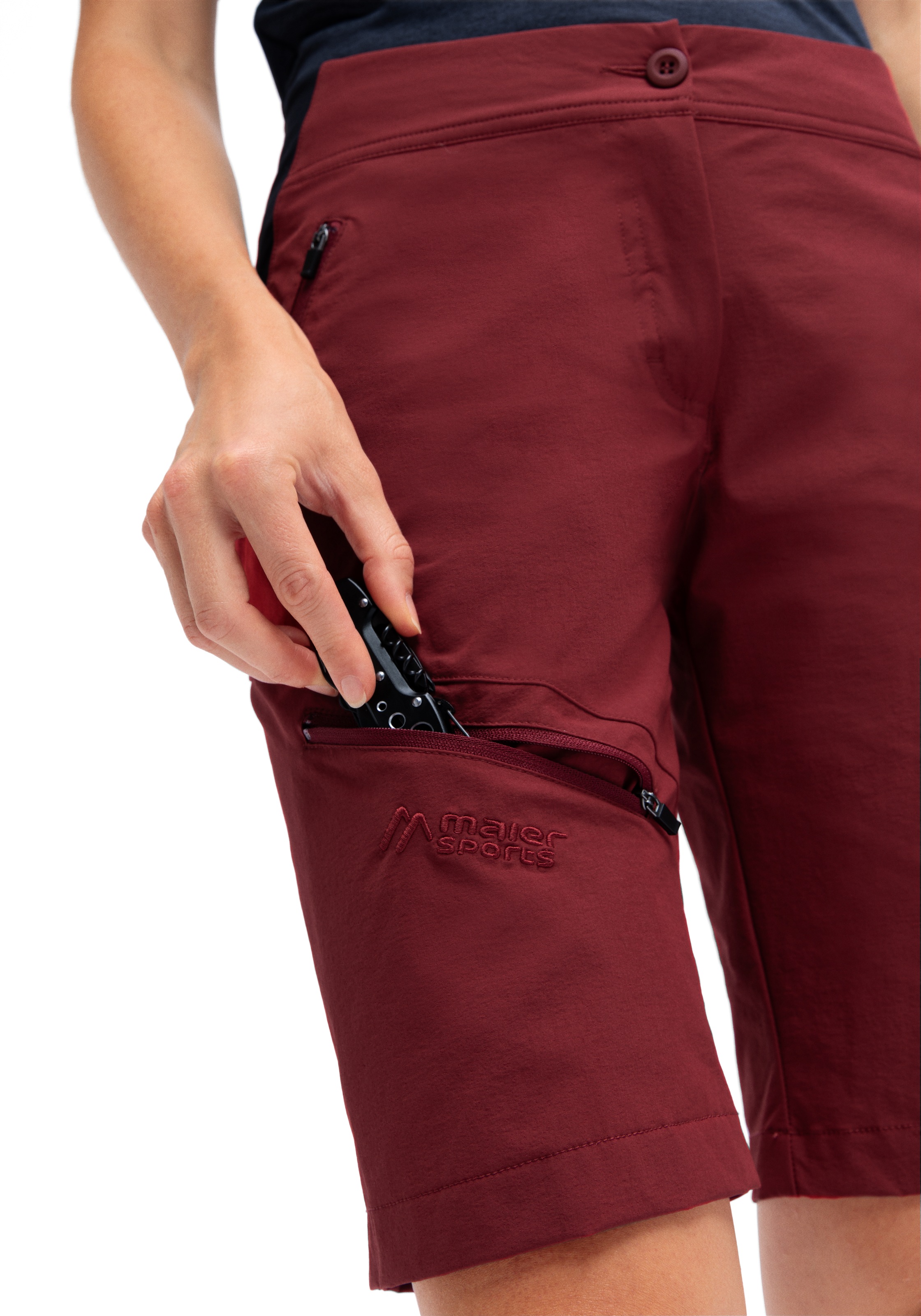 Maier Sports Outdoorhose »Inara Short Vario«, Damen Shorts, kurze Wanderhose, Outdoor-Hose, 4 Taschen, Regular Fit