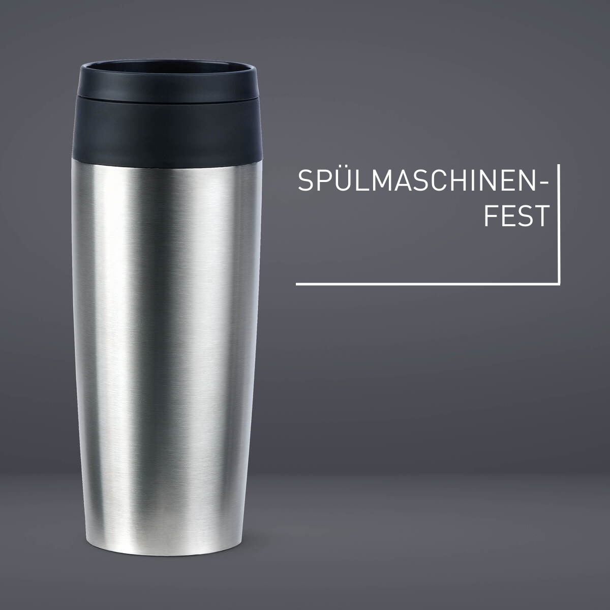 Emsa Thermobecher »Travel Mug Classic, mit 360°-Trinköffnung, auslaufsicher, rutschfest« 4h heiß, 8h kalt - 360 ml / 6h heiß, 12h kalt - 500 ml, 100% dicht