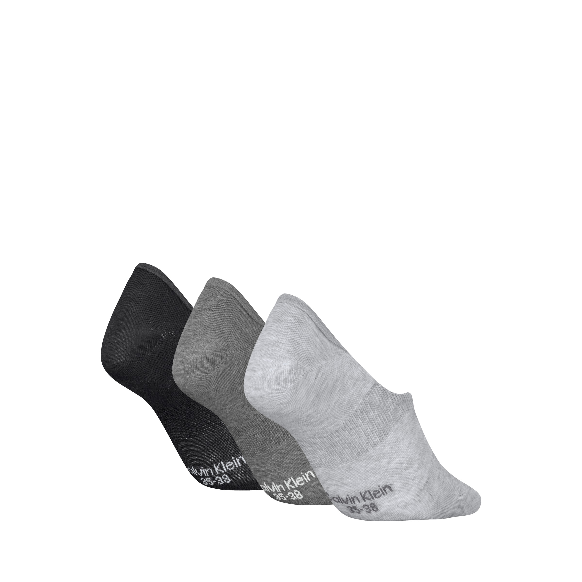 Calvin Klein Füßlinge "CK WOMEN FOOTIE MC" 3 Paar, Antirutsch Noppen im Fer günstig online kaufen