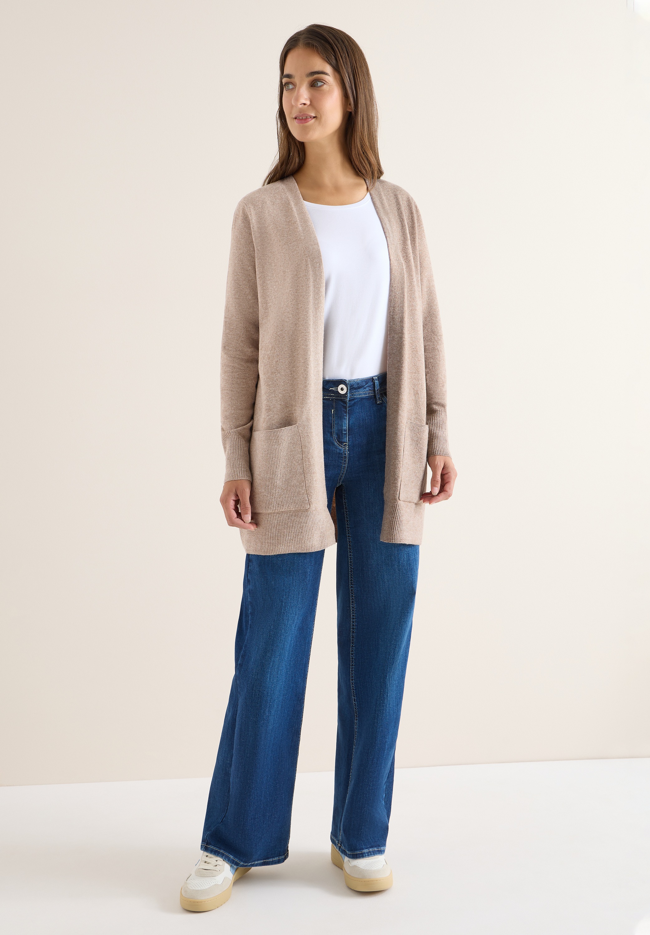 Cecil Longstrickjacke, aus softem Materialmix