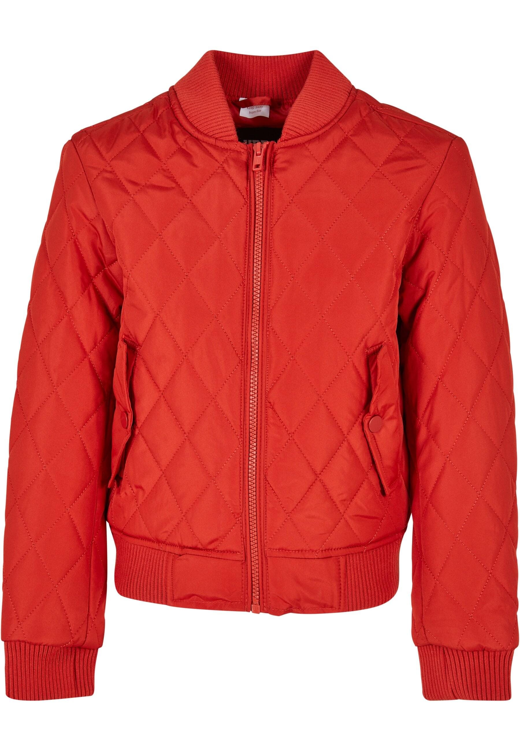 URBAN CLASSICS Allwetterjacke »Urban Classics Damen Girls Diamond Quilt Nylon Jacket«, (1 St.), ohne Kapuze