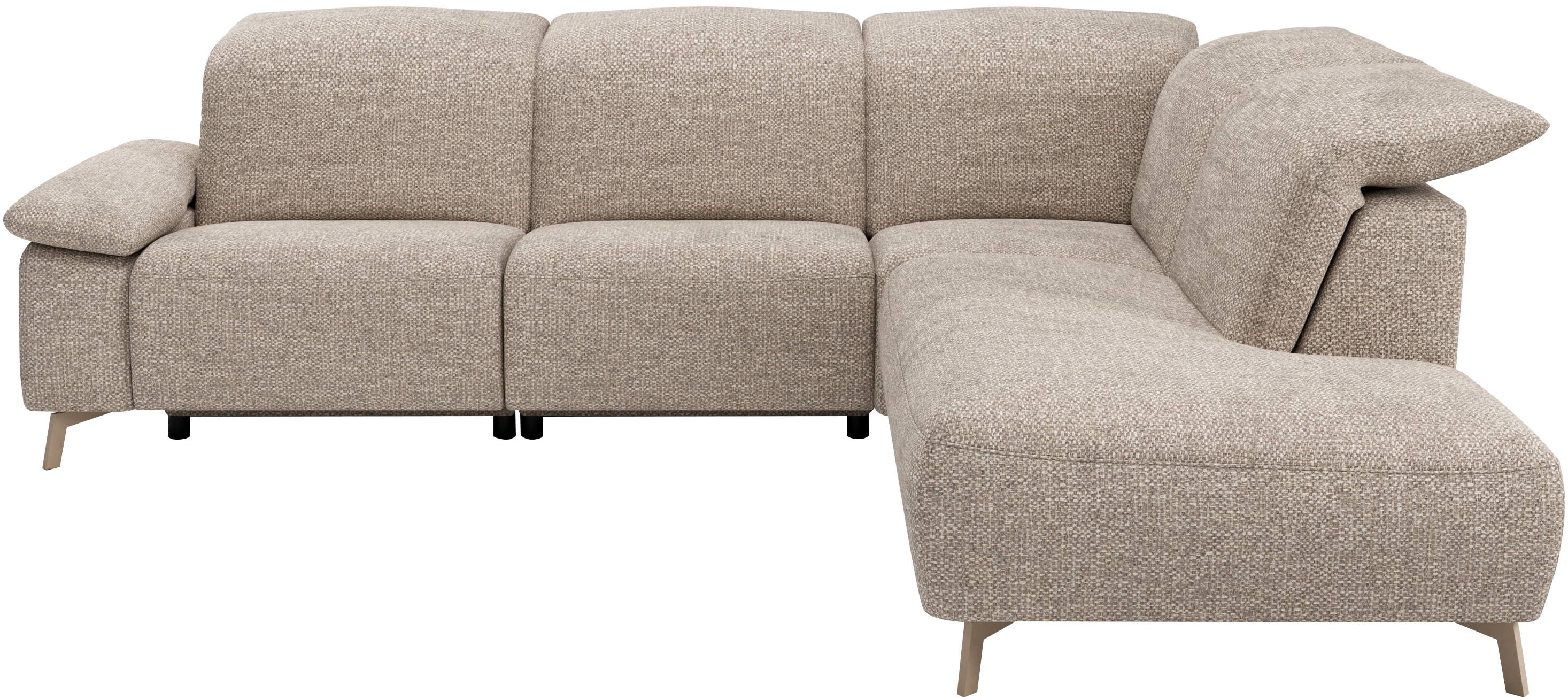 Musterring Ecksofa "MR 370, intelligenter Komfort im modernen Design" Optionale Relaxfunktion, flexible Kopfteile & klappbare Armlehnen