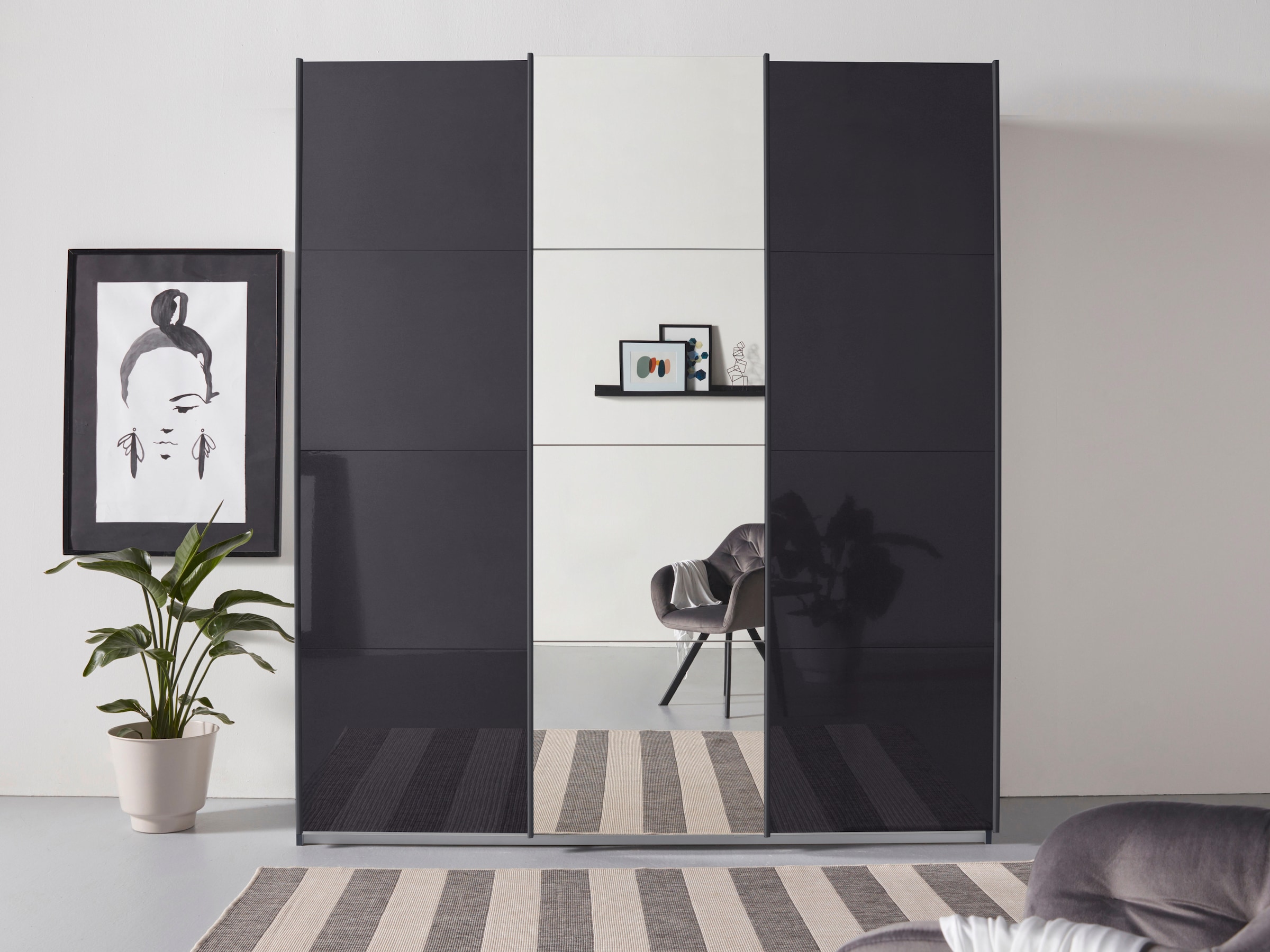 rauch Schwebetürenschrank "Kleiderschrank Schrank Garderobe Wäscheschrank A günstig online kaufen