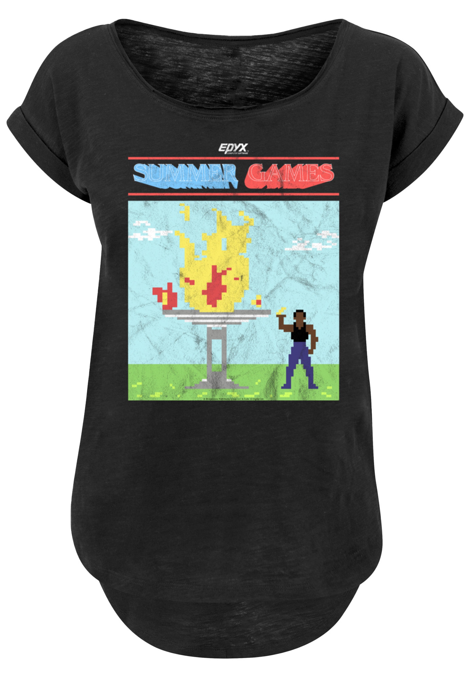 F4NT4STIC T-Shirt »Retro Gaming Summer Games«, Print