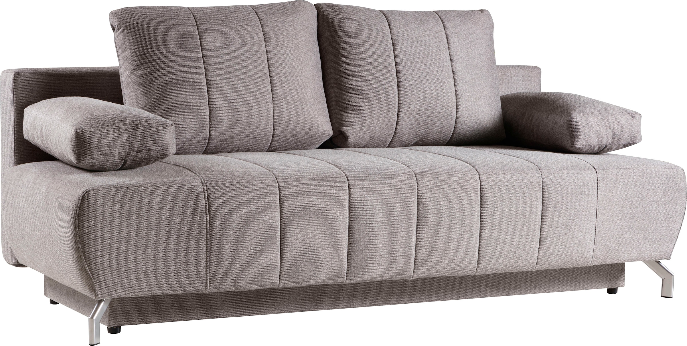 WERK2 Schlafsofa »Troya«, 2-Sitzer Sofa und Schlafcouch mit Federkern & Bettkasten