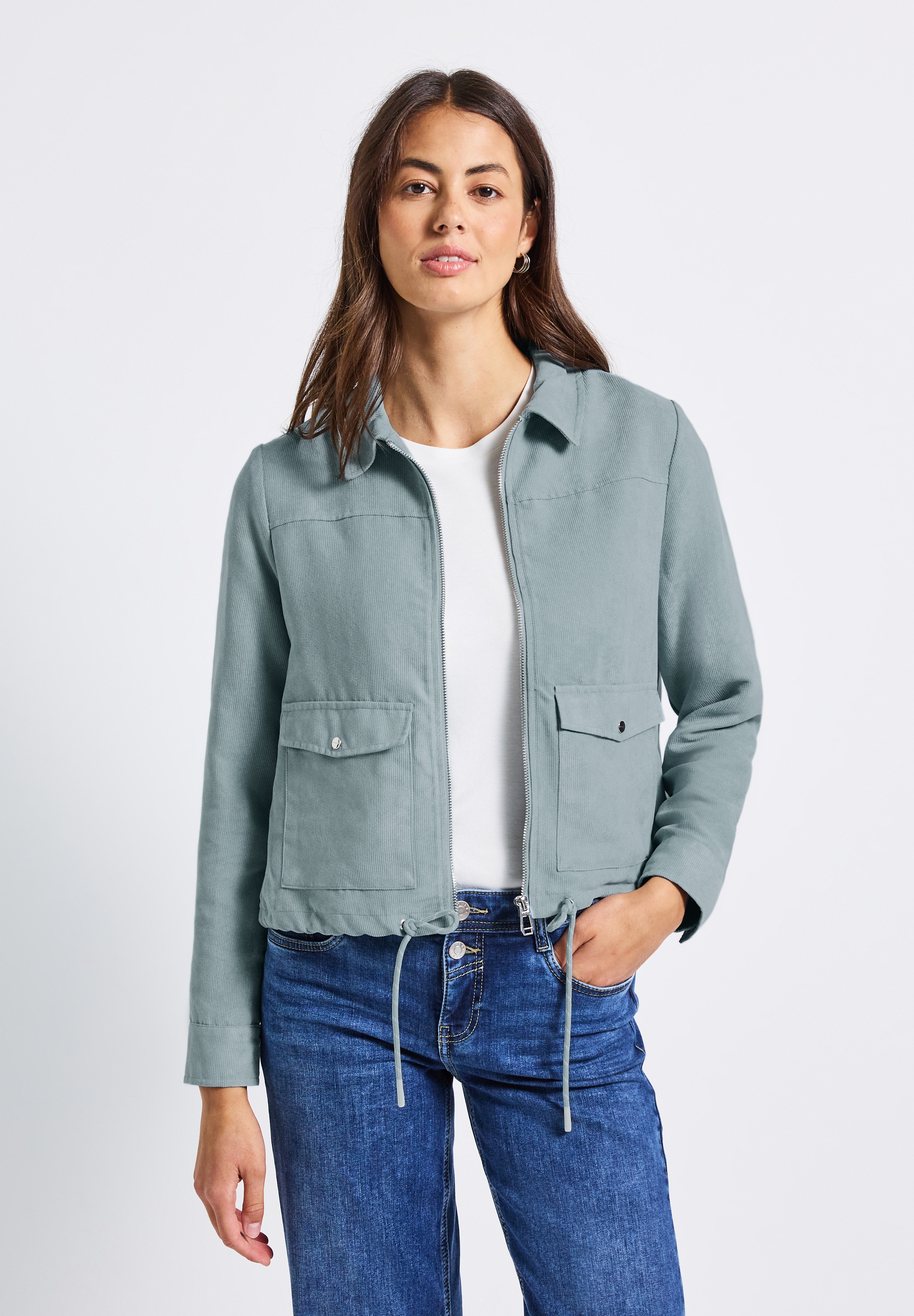 STREET ONE Kurzjacke, ohne Kapuze, in Cord-Optik günstig online kaufen