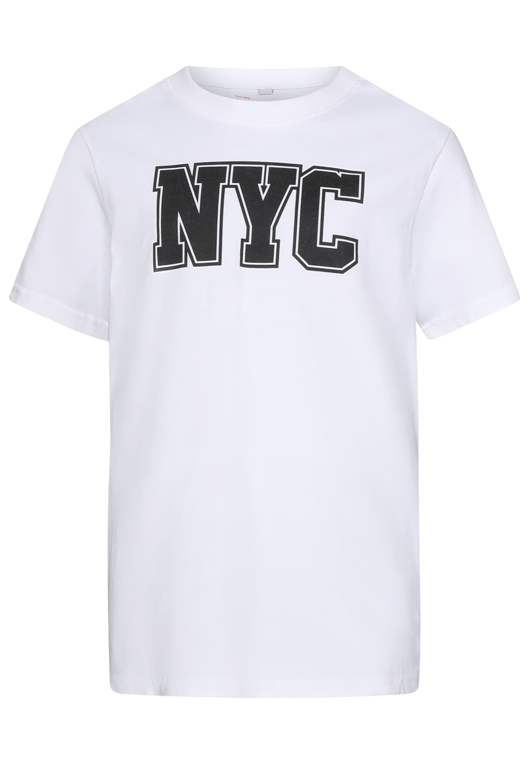 URBAN CLASSICS T-Shirt »Urban Classics T-Shirt 2 Pack - kurzarm - USA & NYC College«, (1 tlg.)