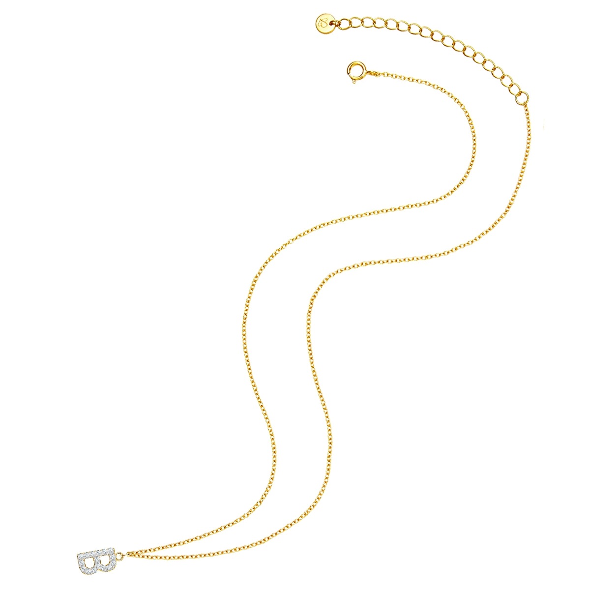 Glanzstücke München Kette mit Anhänger »GSM1931« mit Buchstaben-Anhänger