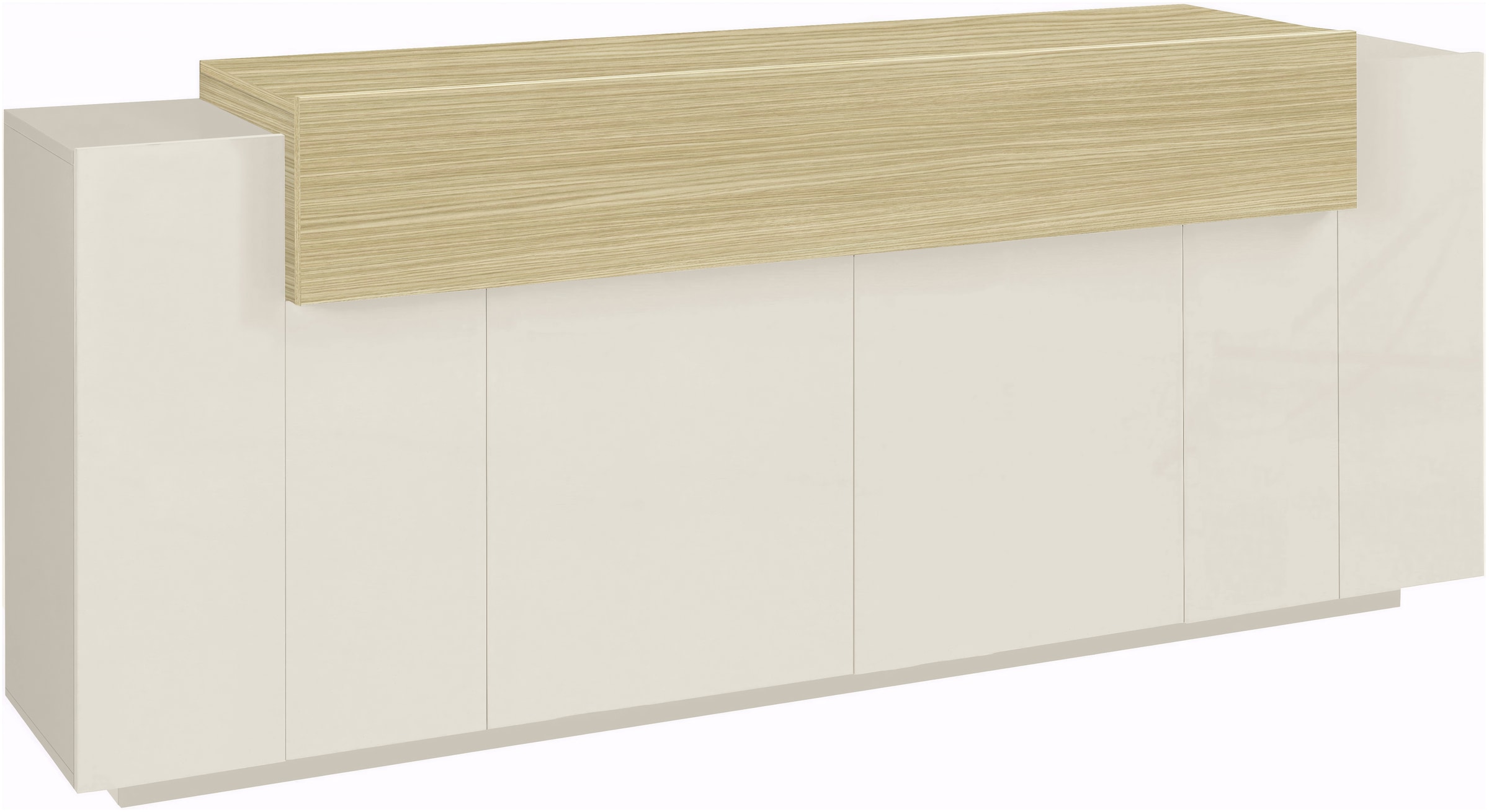 Home affaire Sideboard "Coro, Kommode, Schrank, Kredenz, grifflos mit Einle günstig online kaufen