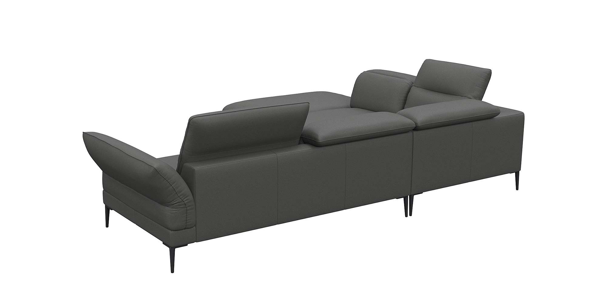 Thumbnail - FLEXLUX Ecksofa "Salino, Funktionssofa mit Ottomane, Relaxsofa, Ecksofa", Sofa mit Arm- und Kopfteil-Verstellungen, Kalt...