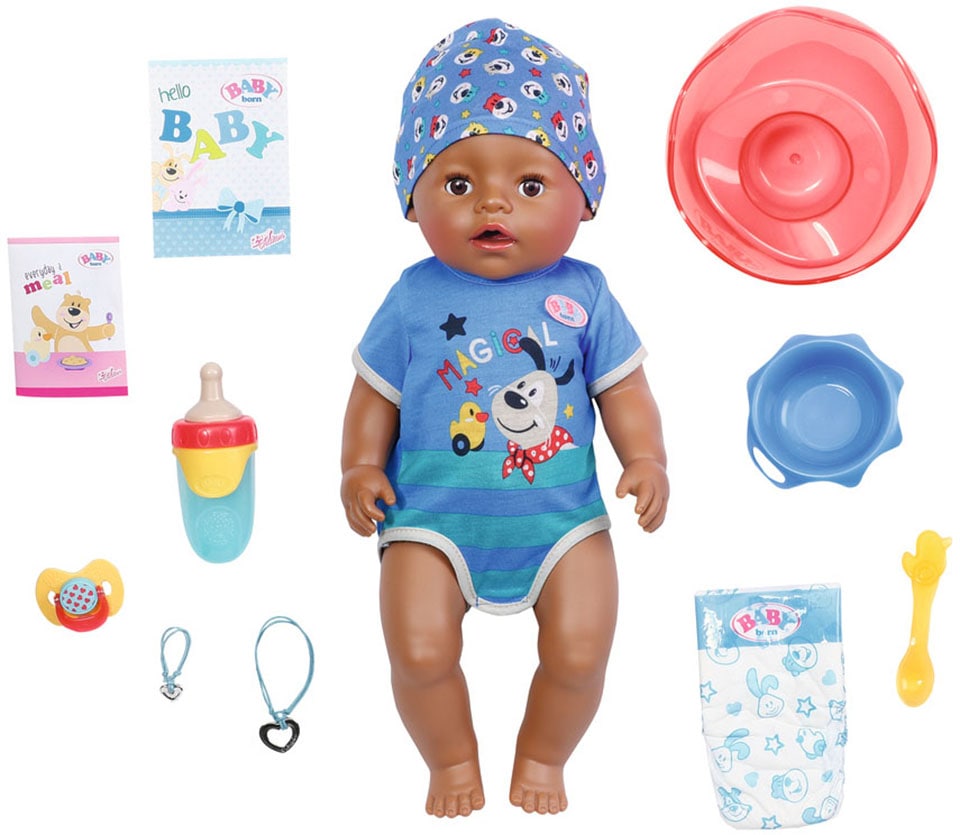 Babypuppe »Magic Boy, Dolls of Colour, 43 cm«, mit lebensechten Funktionen