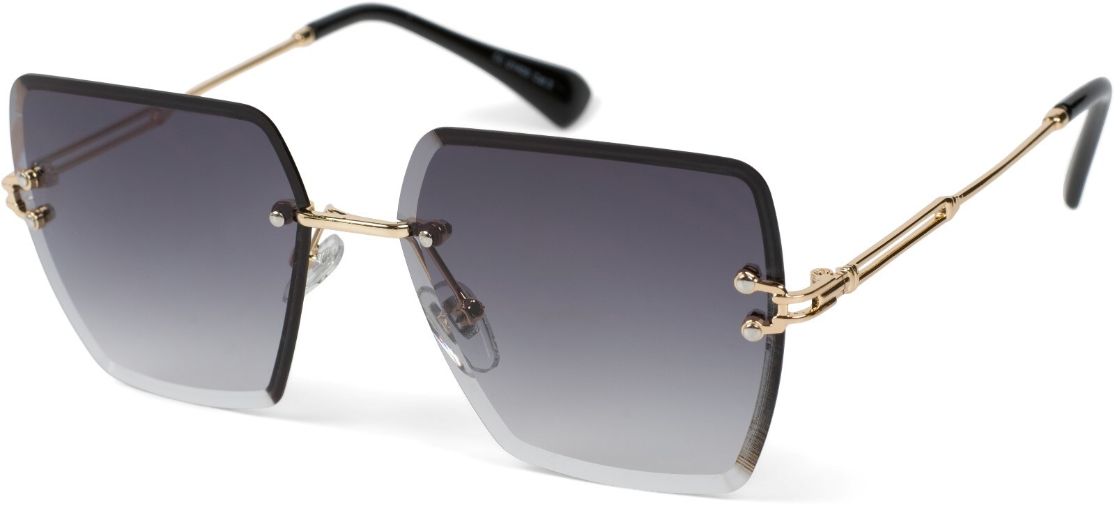 styleBREAKER Sonnenbrille "Rahmenlose Rechteckige Sonnenbrille mit Diamant Schliff" 1 Stk.