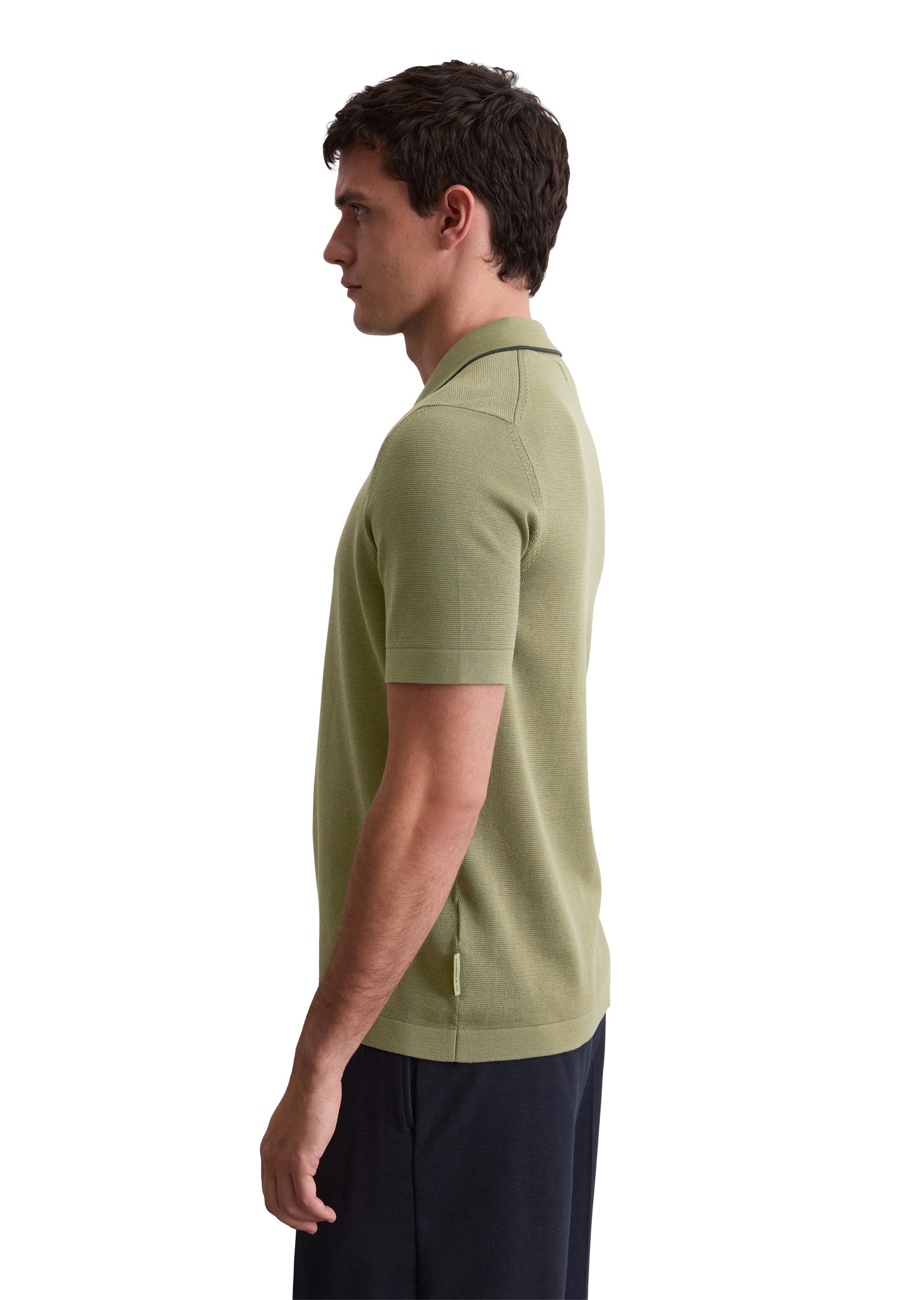 Marc O'Polo Kurzarmpullover »aus reiner Bio-Baumwolle«