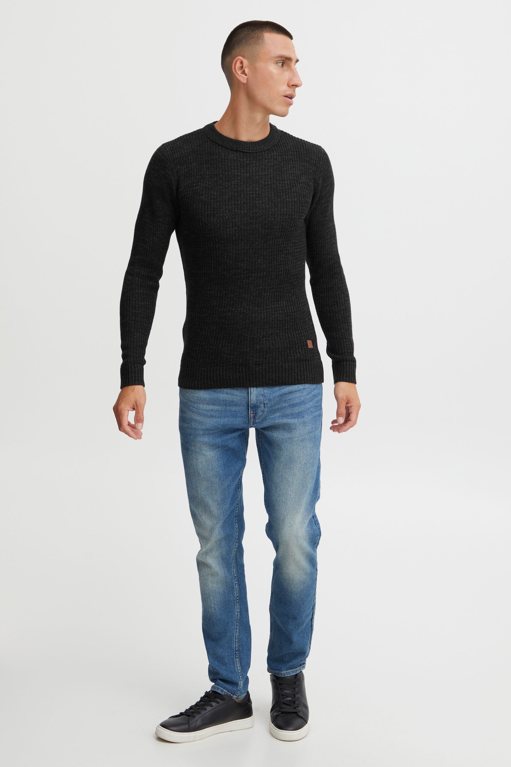 INDICODE IDValerio Knit Fleece Pullover Black XXL 2