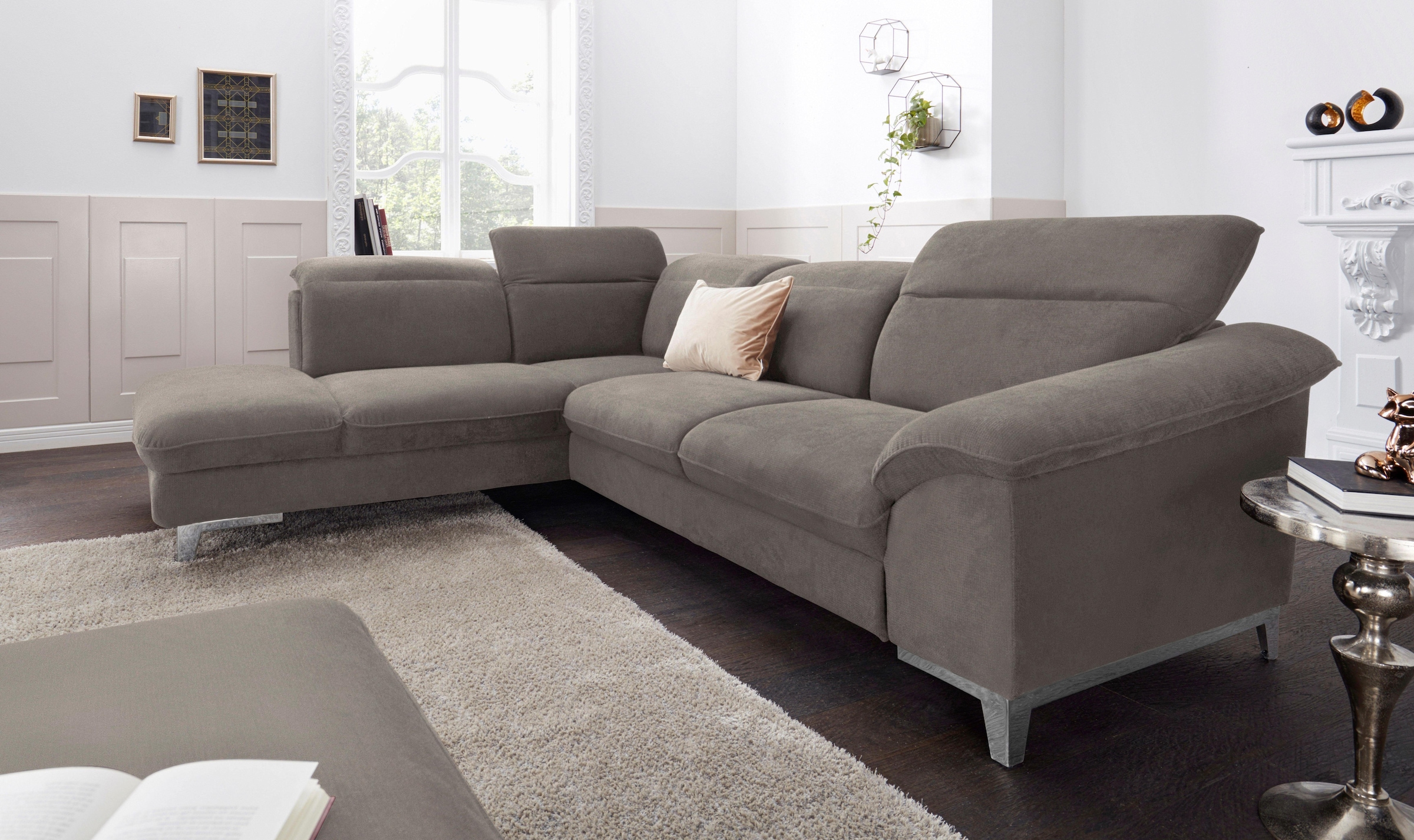COTTA Polstergarnitur "Teresa L-Form", (Set), Set bestehend aus: Ecksofa mi günstig online kaufen