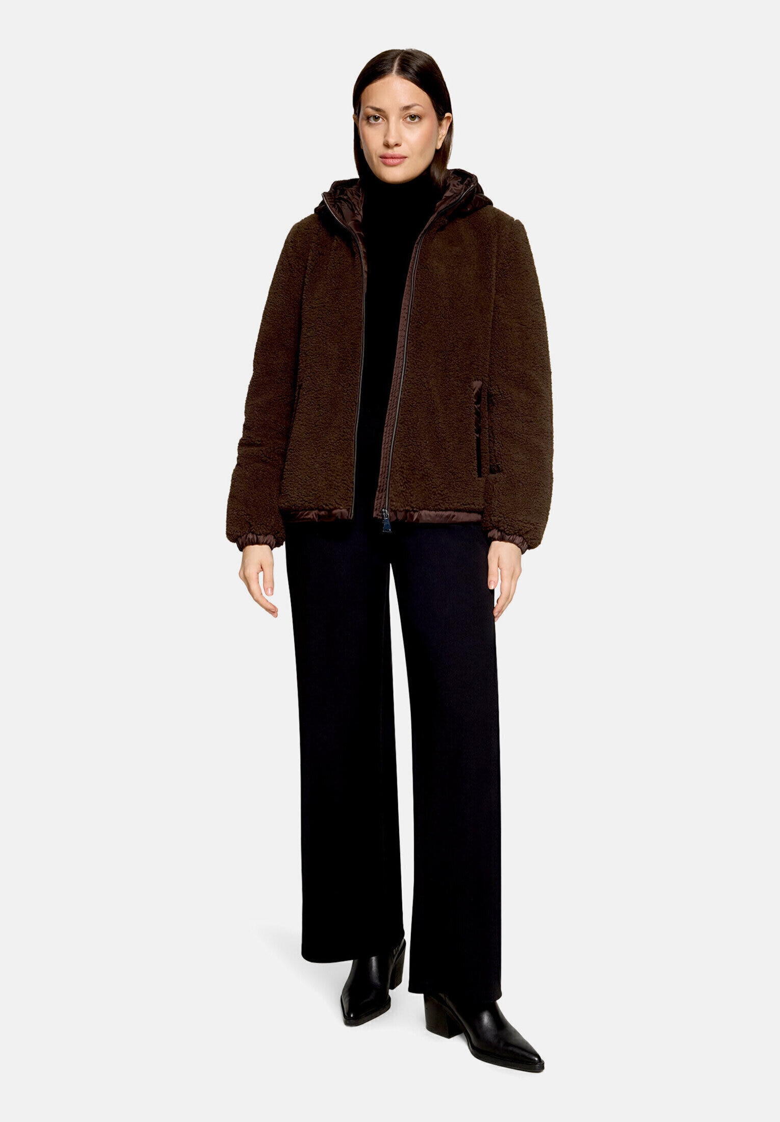 Betty Barclay Plüschjacke "Damen mit Kapuze" mit Kapuze