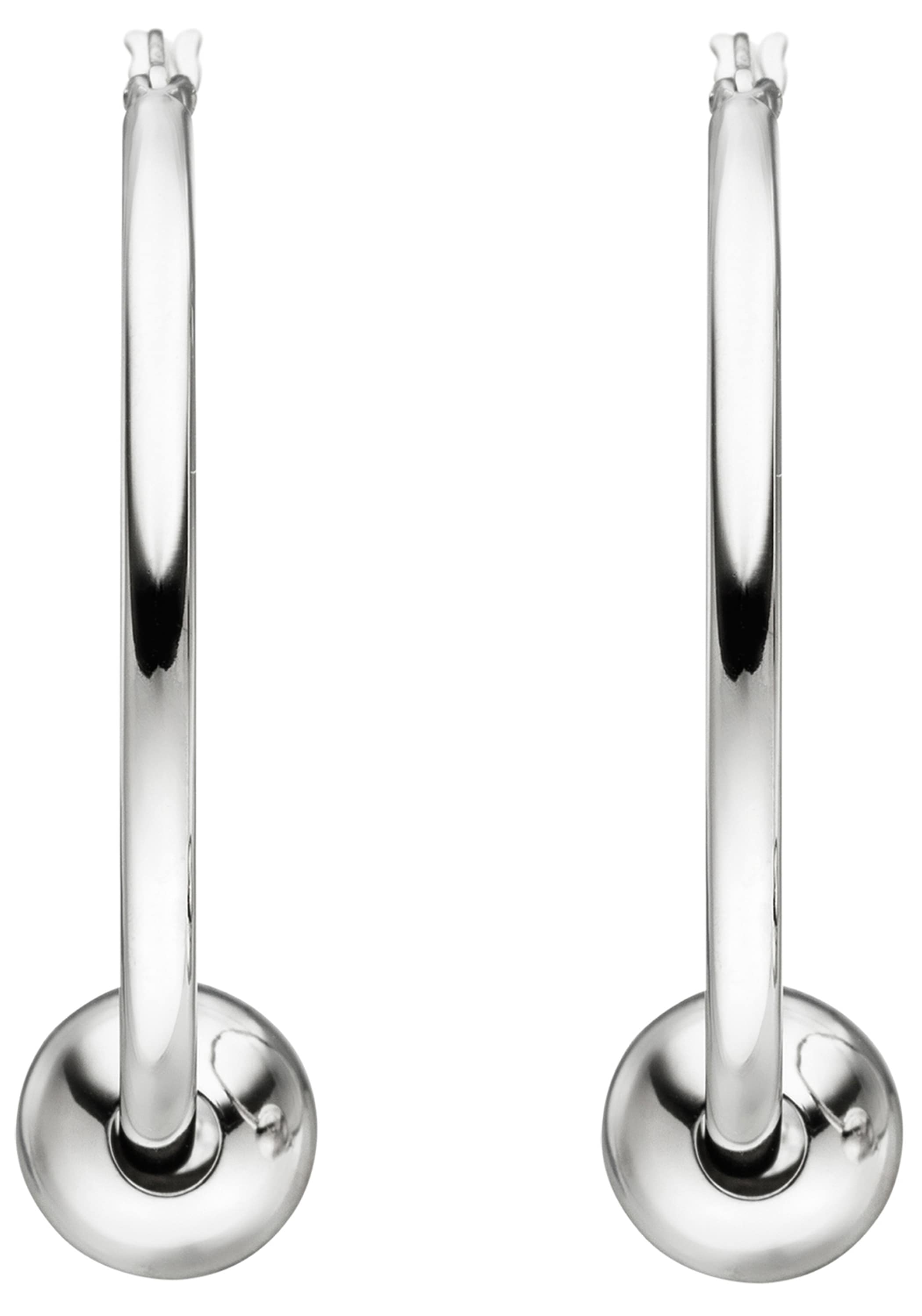 JOBO Paar Creolen »Kugel« 925 Silber