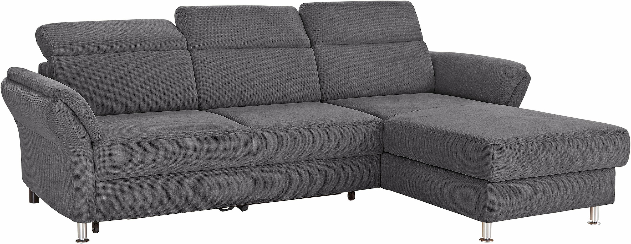 sit&more Ecksofa »Avignon L-Form«, Kopfteilverstellung, wahlweise mit Bettfunktion und Bettkasten