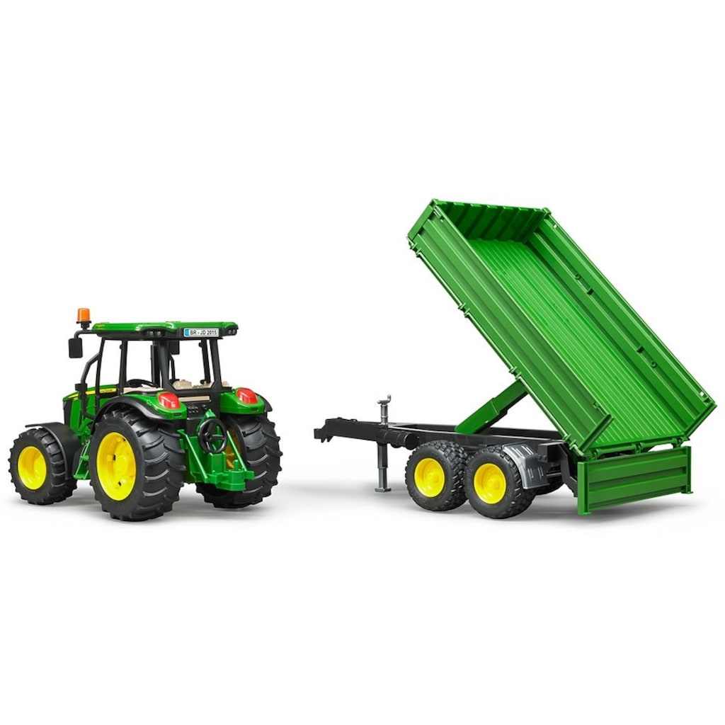 Bruder® Spielzeug-Traktor »John Deere 5115M mit Bordwandanhänger«