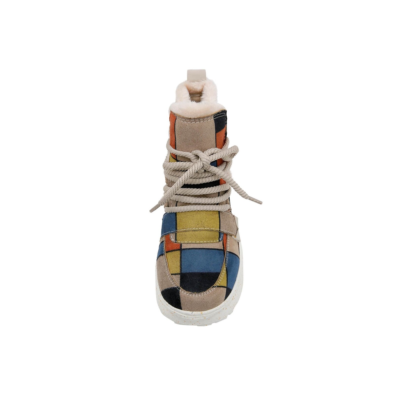 DOGO Schnürstiefelette »Snowie Piet-Mondrian Damen Boots / Female«, Vegan