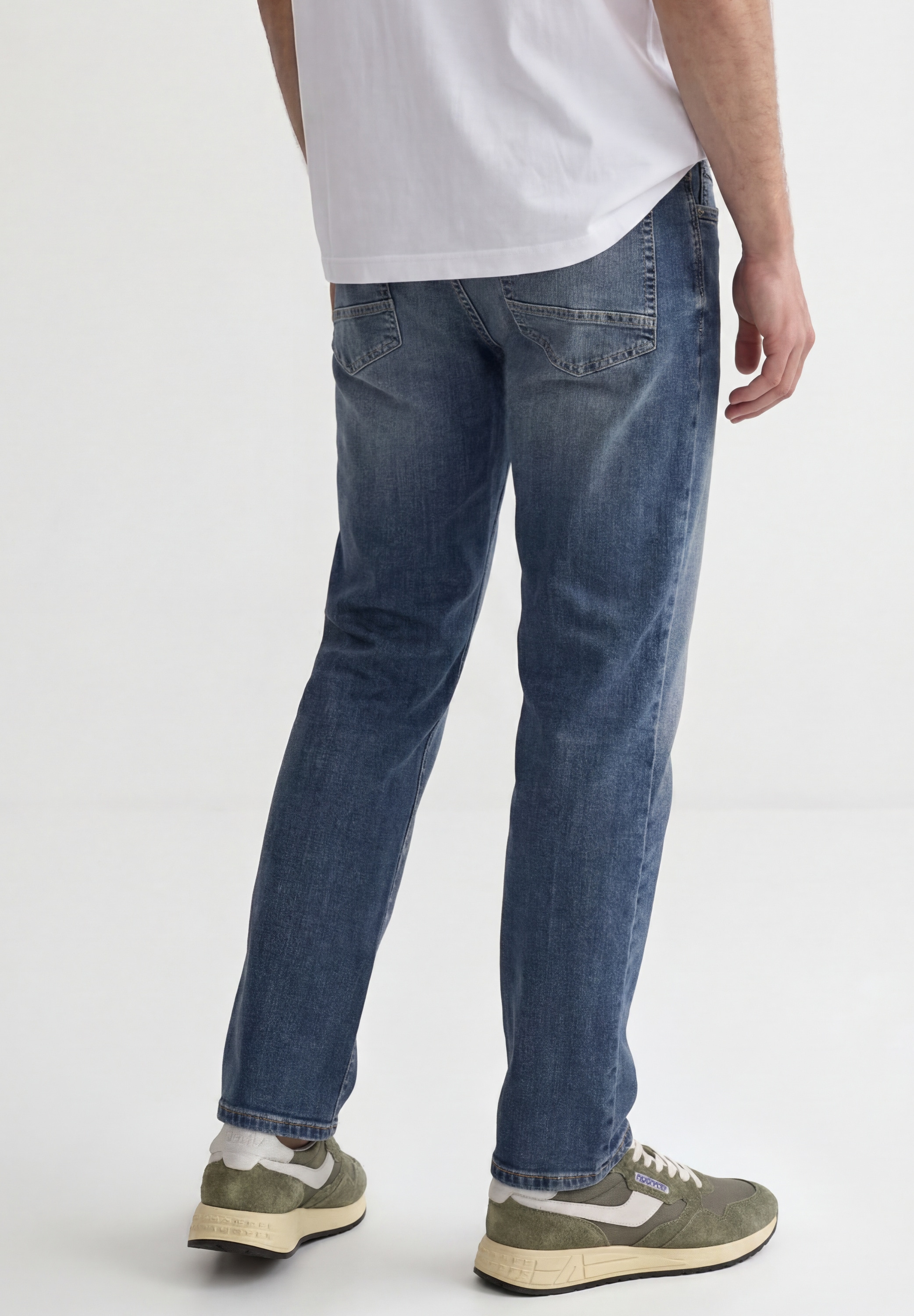 STREET ONE MEN Regular-fit-Jeans aus Baumwolle mit Stretchanteil