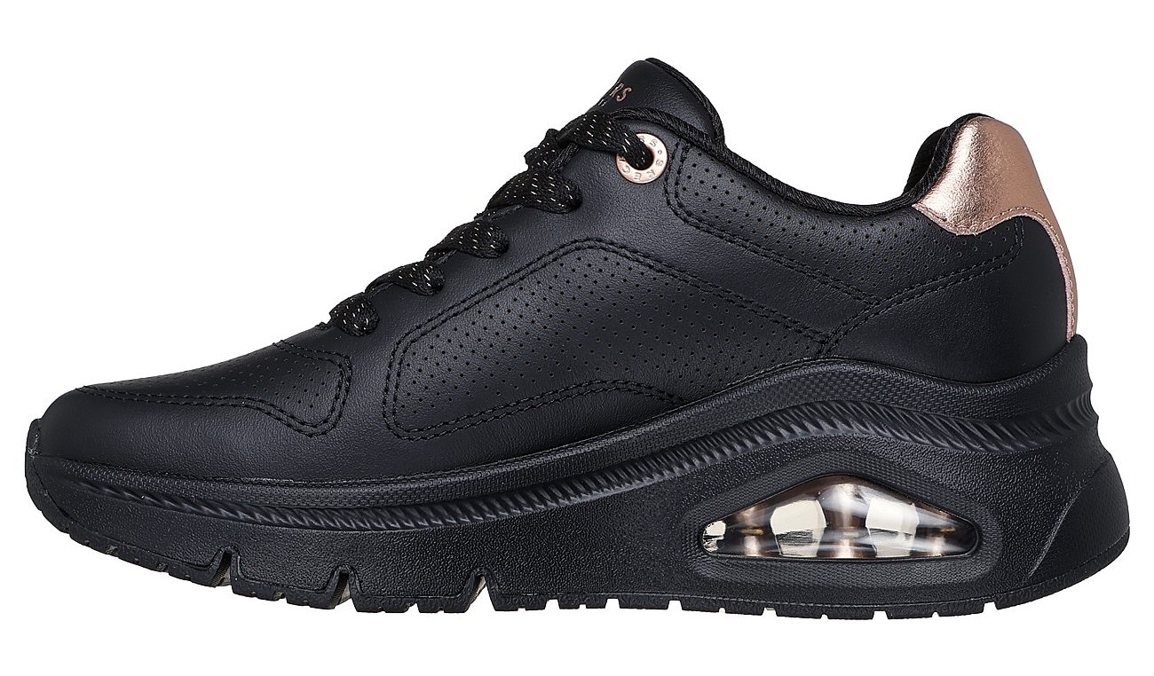 Skechers Sneaker »UNO ICON«, Schnürschuh, Freizeitschuh mit Metallic Elementen