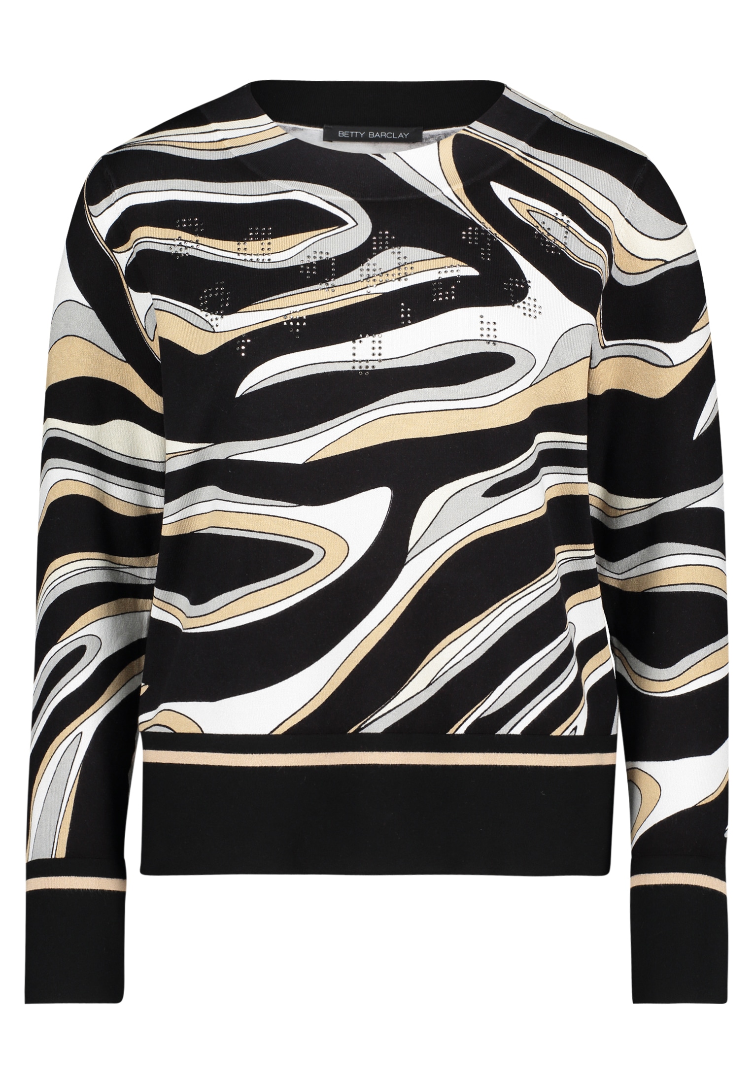 Betty Barclay Strickpullover »Betty Barclay Feinstrickpullover langarm«, (1 tlg.), Hotfix