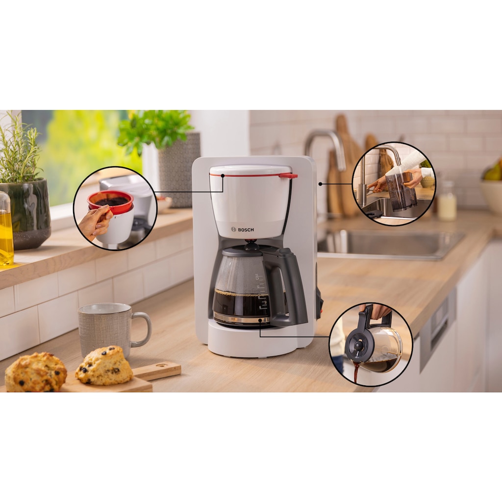 BOSCH Filterkaffeemaschine »MyMoment TKA2M111«, 1,25 l Kaffeekanne, Papierfilter, 1x4