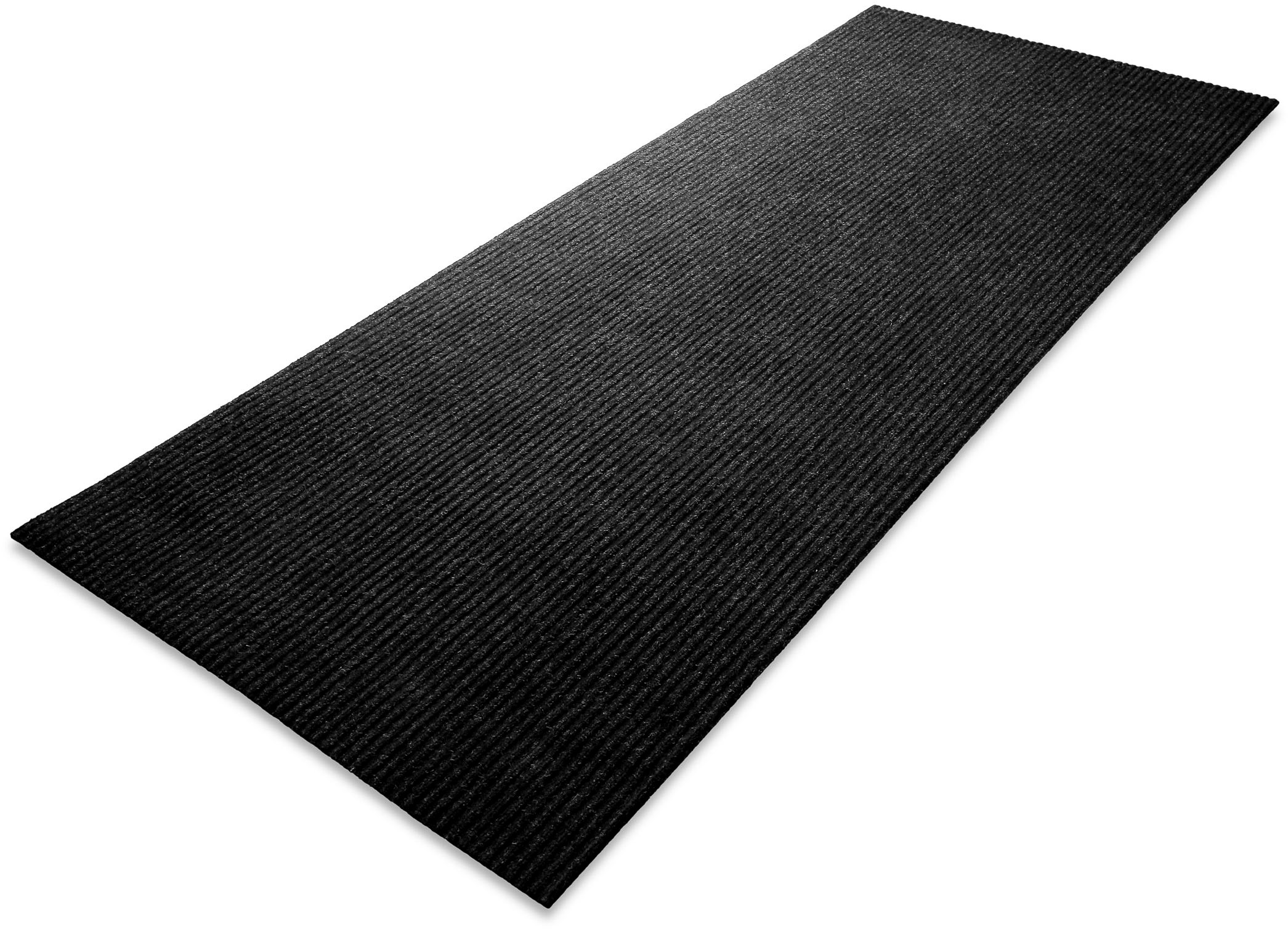 Teppich WECON HOME "Buhai", schwarz, B:80cm H:3mm L:180cm, Polyester, Teppiche, Teppich, ultraflacher Schmutzfangläufer, rutschfest, waschbar, wetterfest 2