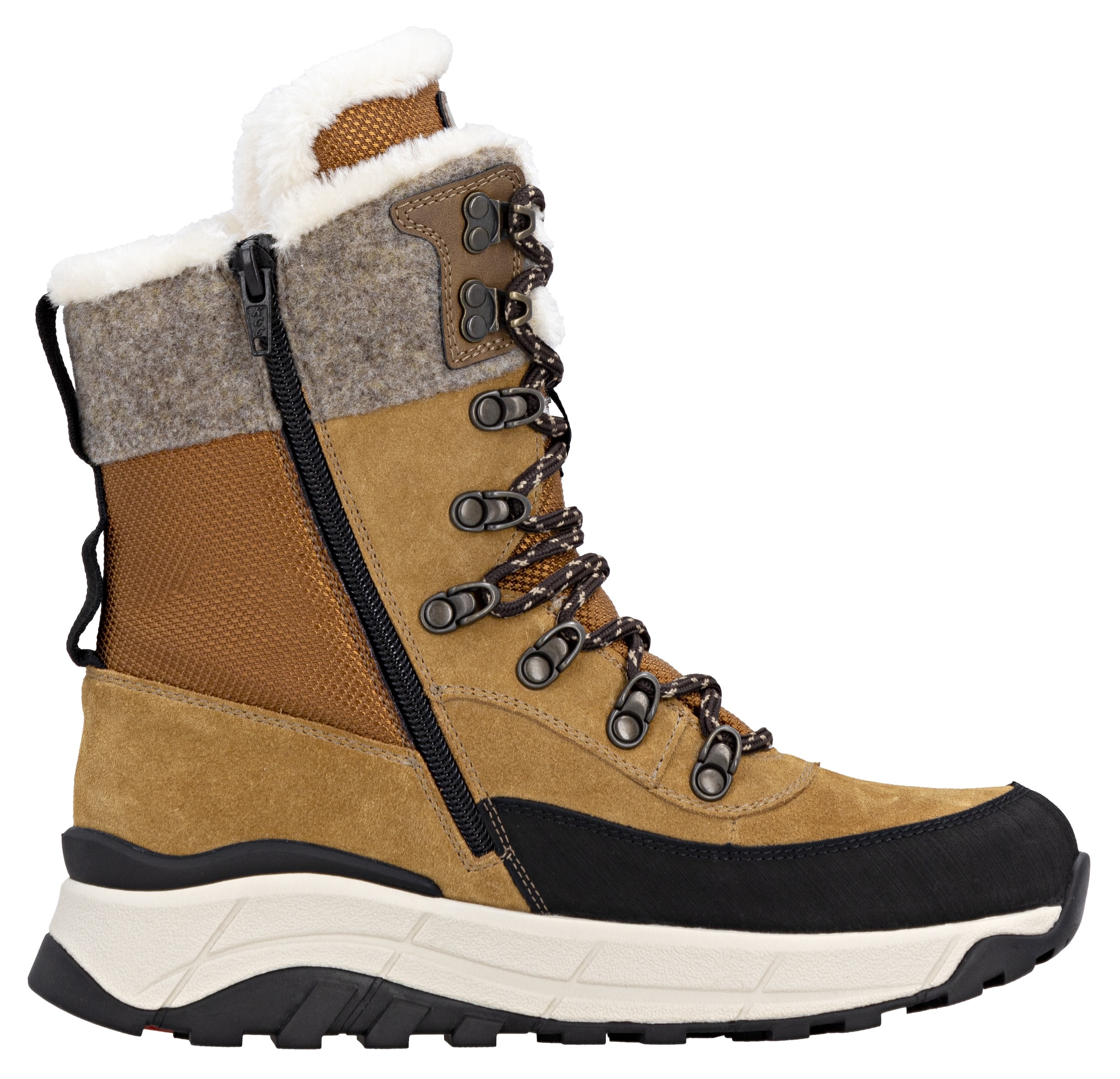 RIEKER Sport Winterboots, Schneeboots, Outdoorstiefelette, TEX Ausstattung, Fiber Grip Sohle