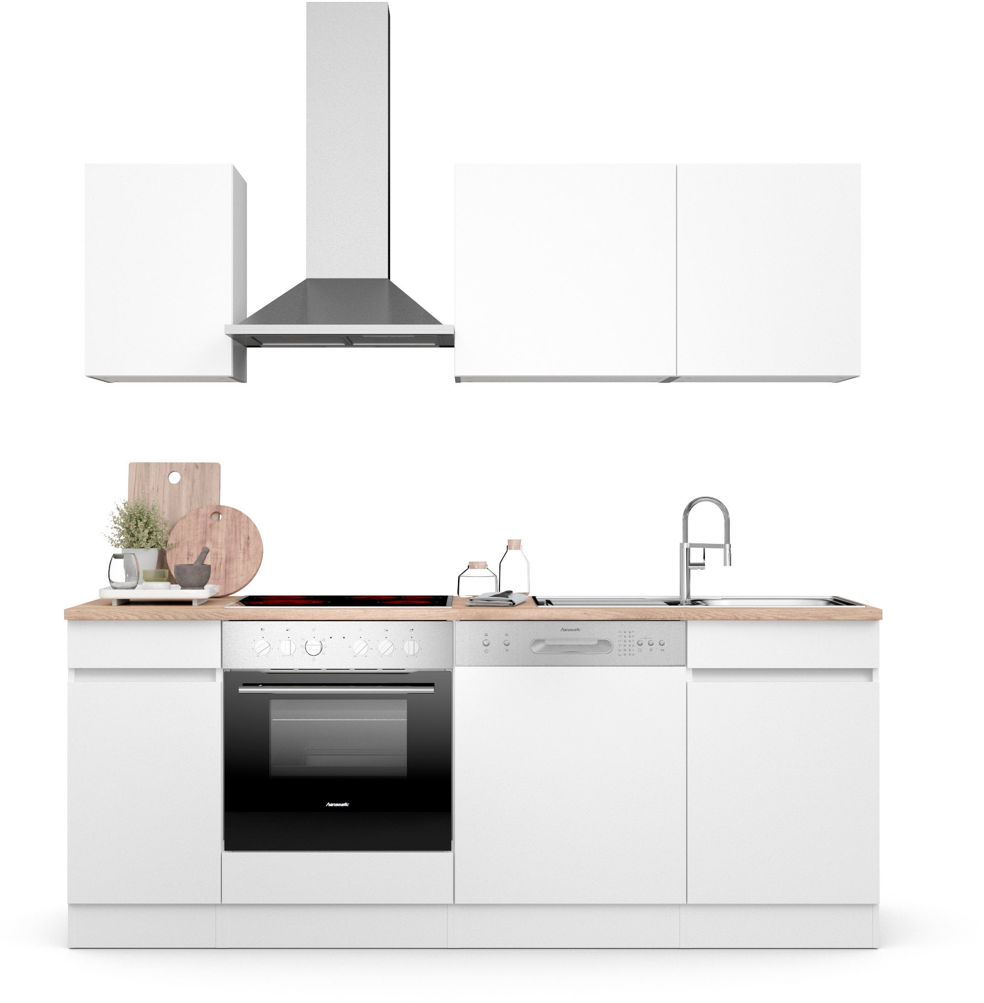 OPTIFIT Küche »Safeli«, Breite 210 cm, wahlweise mit oder ohne Hanseatic-E- Geräte kaufen | BAUR