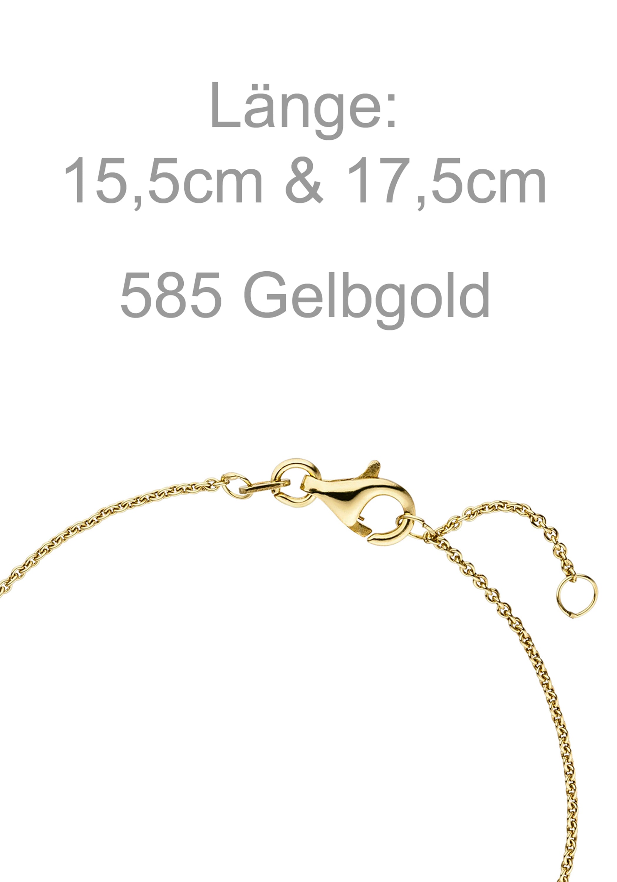 JOBO Armband 585 Gold 17,5 cm