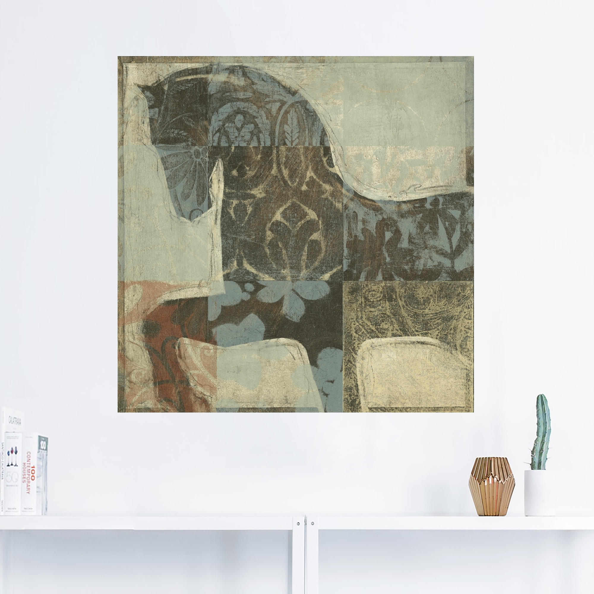 Artland Wandbild »Gemustertes Pferd I«, Haustiere, (1 St.), als Alubild,  Leinwandbild, Wandaufkleber oder Poster in versch. Größen kaufen | BAUR