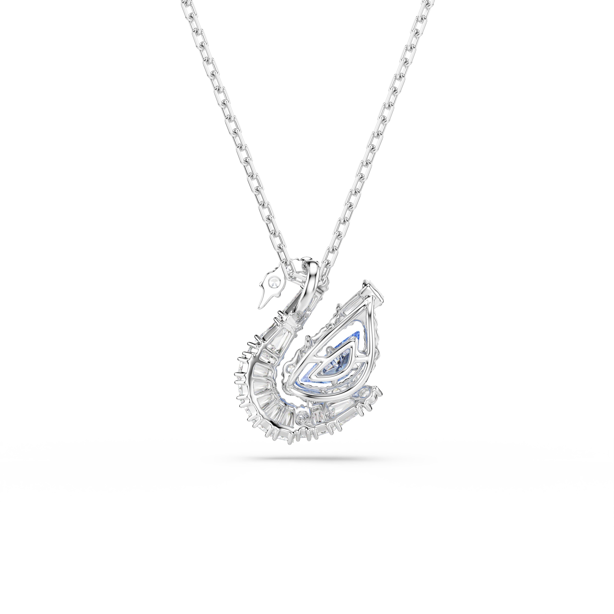Swarovski Kette mit Anhänger »Schmuck Geschenk Schwan Halskette«, mit Swarovski® Kristall, Swarovski® Zirkonia (synth.)