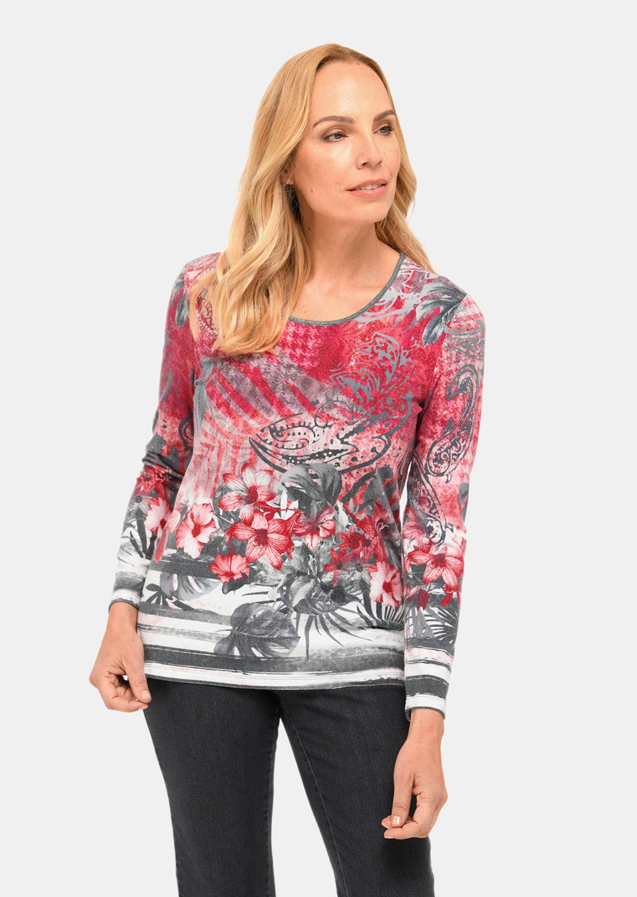 GOLDNER Print-Shirt "Weiches Flanellshirt mit ausdrucksstarkem Druck" günstig online kaufen