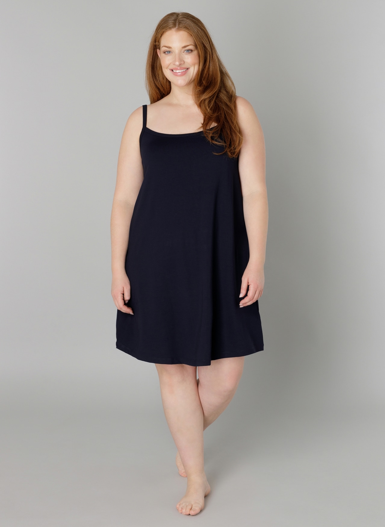 Base Level Curvy Trägerkleid "Alissa", Verstellbare Träger günstig online kaufen
