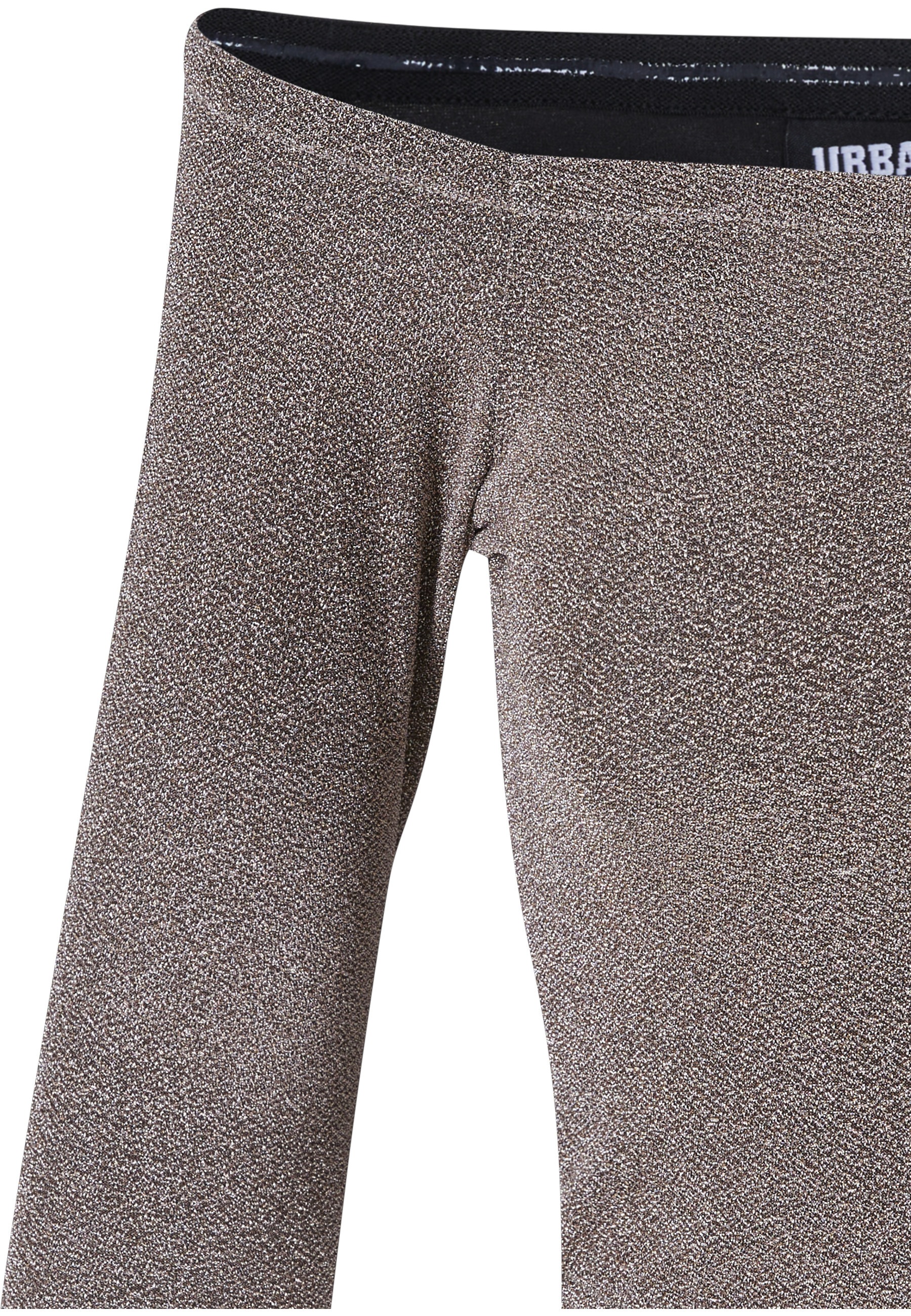 URBAN CLASSICS Longsleeve »Urban Classics Damen Ladies Off Shoulder Glitter Longsleeve« 1 Stk.