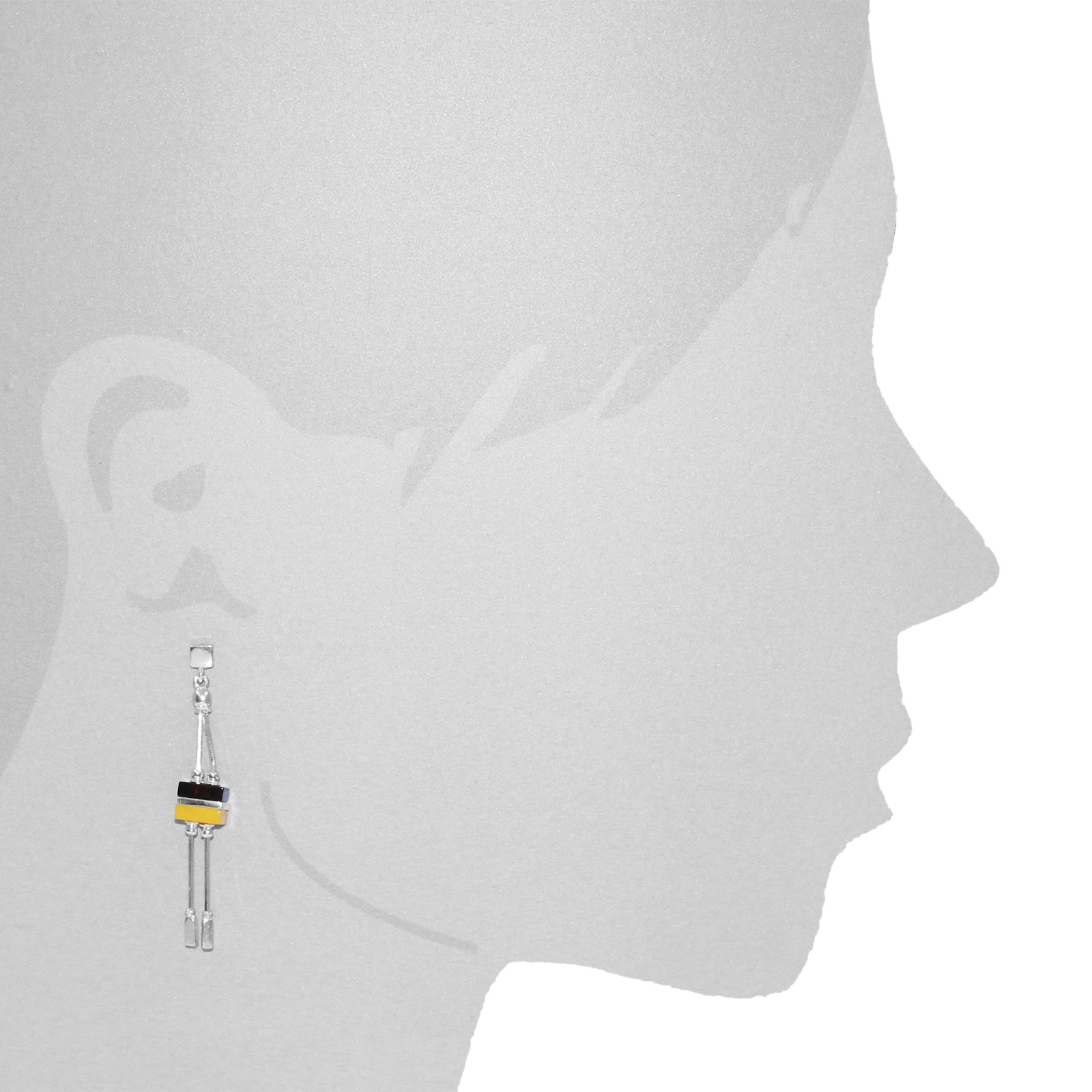 OSTSEE-SCHMUCK Paar Ohrhänger »- Jacky - Silber 925/000 - Bernstein«