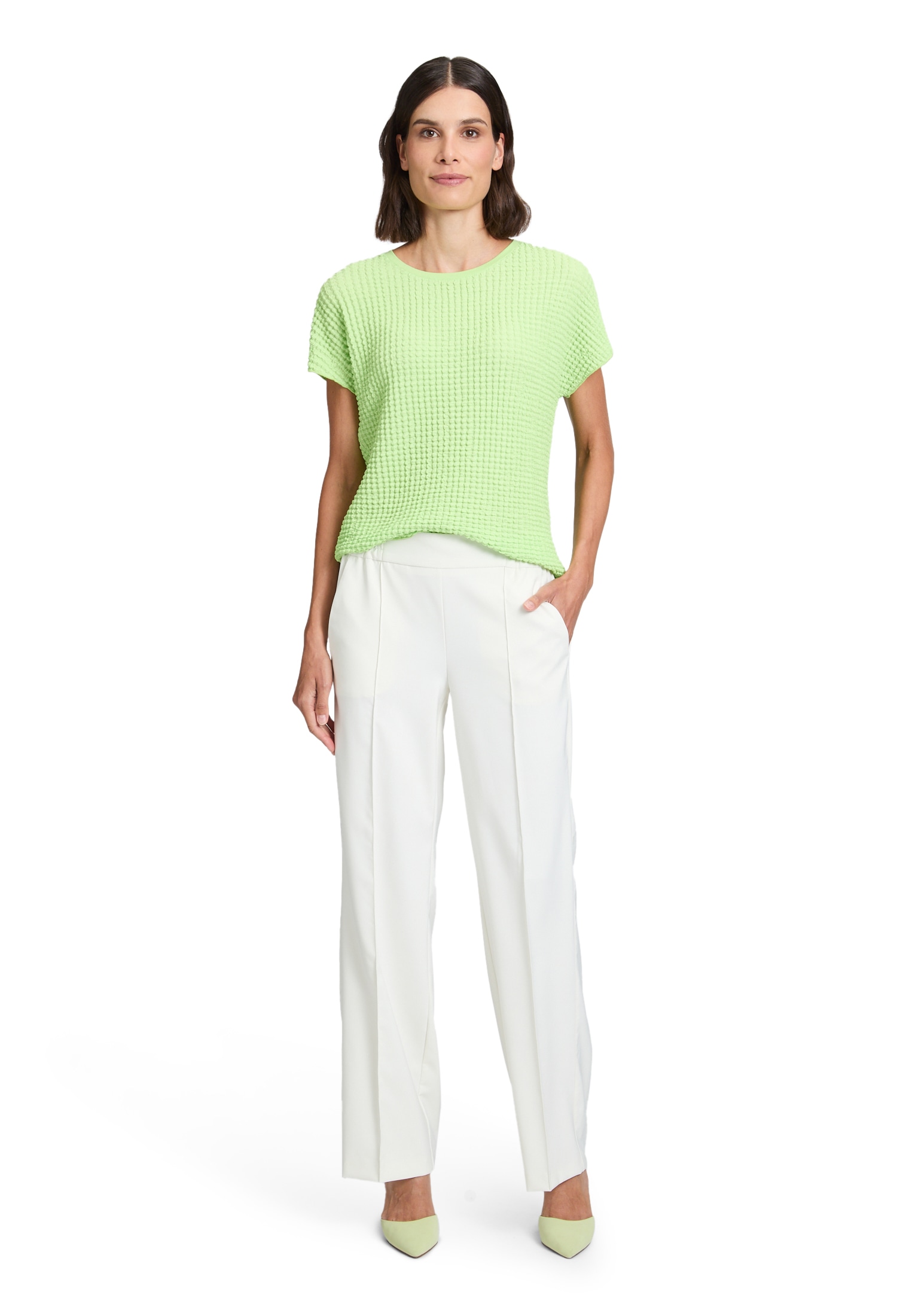 Betty Barclay Kurzarmshirt »Betty Barclay Strukturshirt mit U-Boot-Ausschnitt«, (1 tlg.), Material