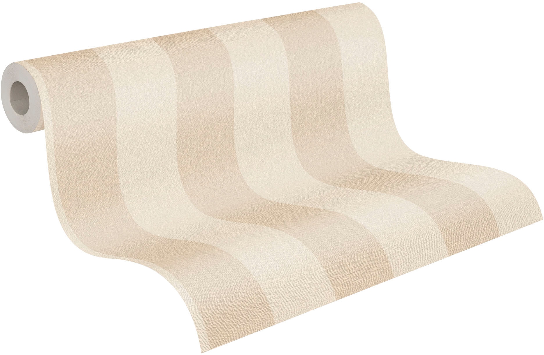 A.S. Création Vliestapete »Natural Living Streifentapete«, matt-gemustert-neutral, Landhaus gestreift PVC-Frei ressourcenschonend skandinavisch